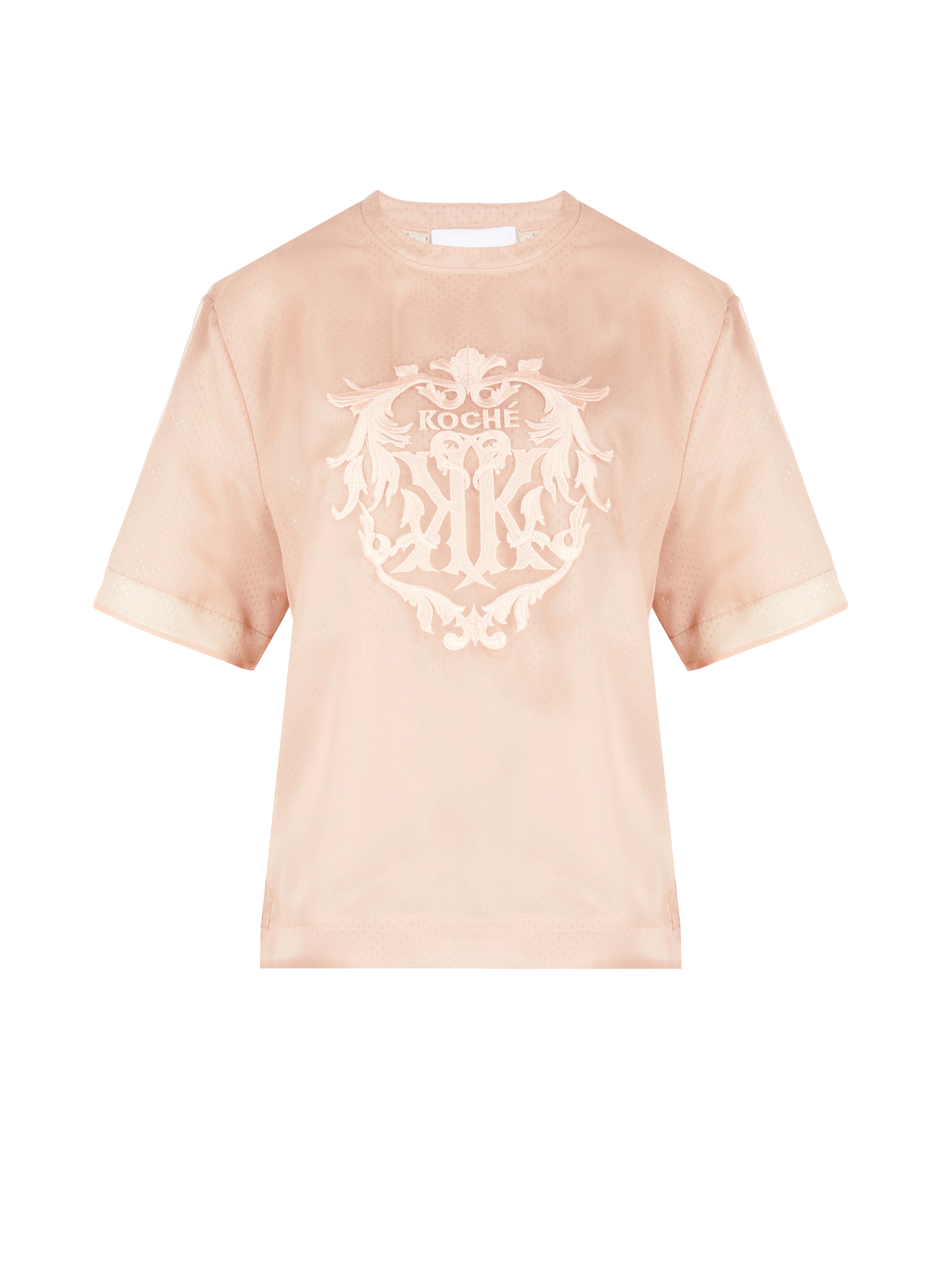 Top avec logo brodé en soie