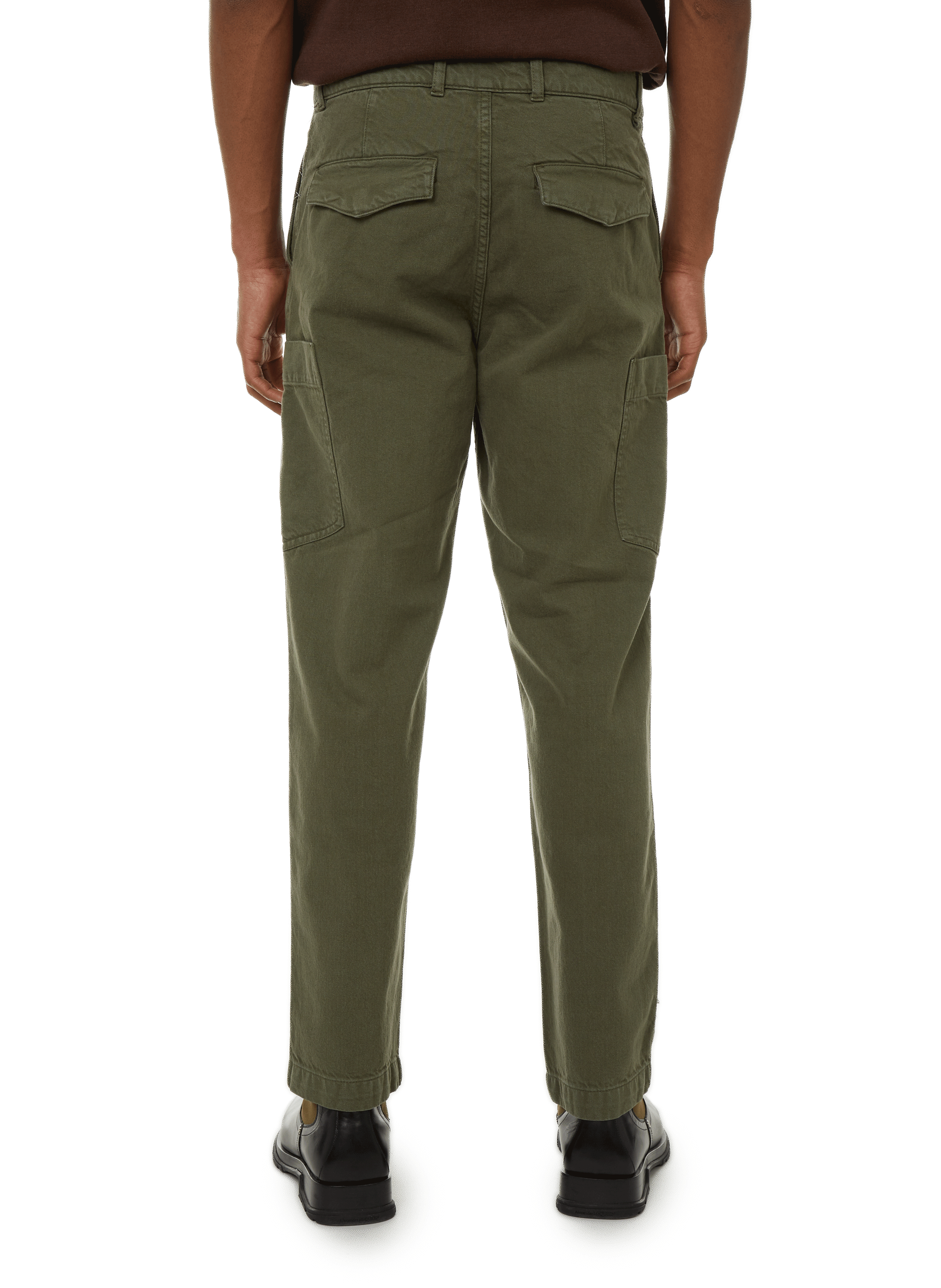 Pantalon cargo en coton SAISON 1865 Vert