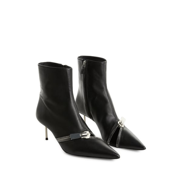 Bottines à talons avec zip