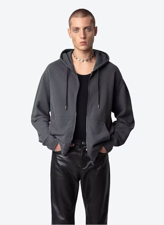 Sweat droit en coton mélangé sacha Gris by ZADIG&VOLTAIRE ZADIG&VOLTAIRE Sweat droit en coton mélangé sacha Gris