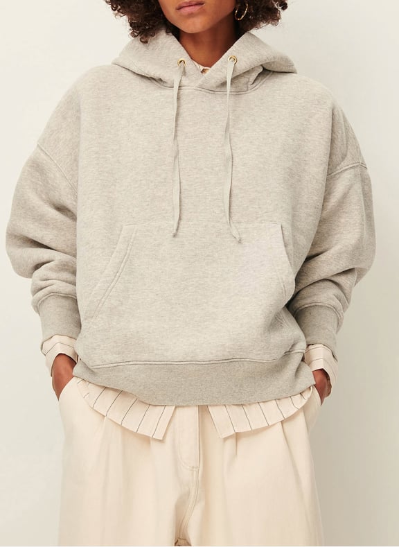 Sweat oversize à capuche en coton hoodie Gris by SESSUN SESSUN Sweat oversize à capuche en coton hoodie Gris
