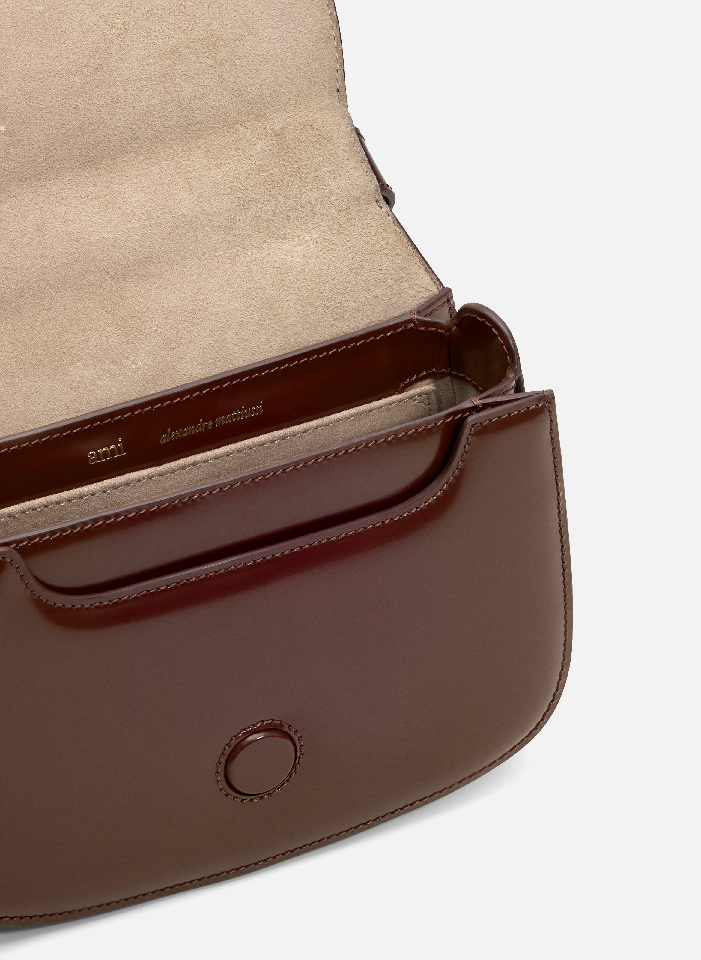 Sac Top Handle Paris Paris En Cuir Glacé unisexe Rouge