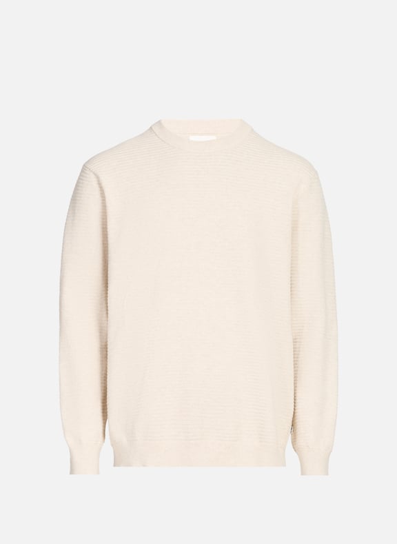Pull côtelé en coton Beige by NN.07 NN.07 Pull côtelé en coton Beige