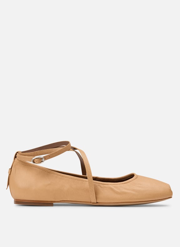 Ballerines en cuir calda Jaune by BA&SH BA&SH Ballerines en cuir calda Jaune