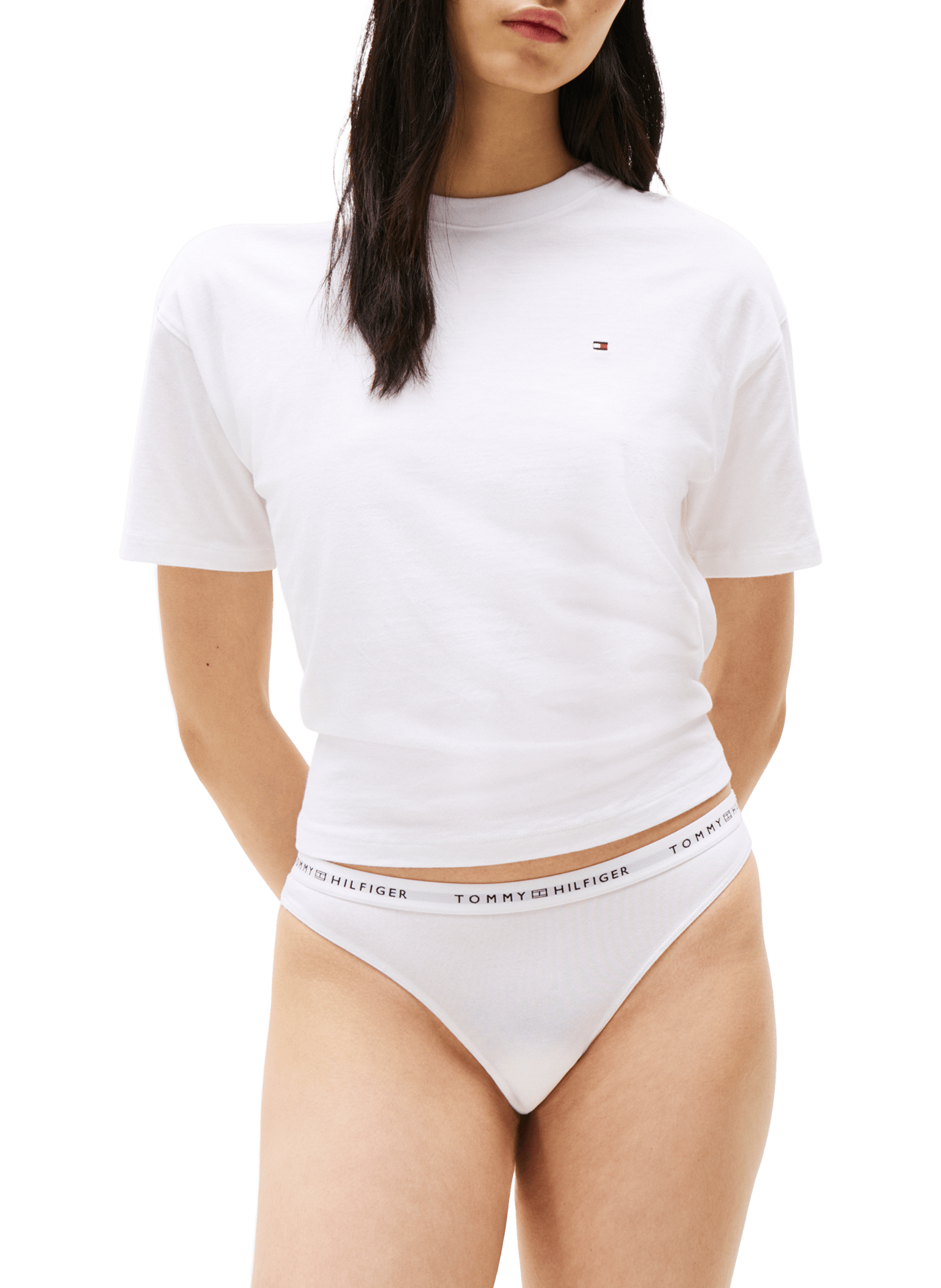 Cotton thong TOMMY HILFIGER White