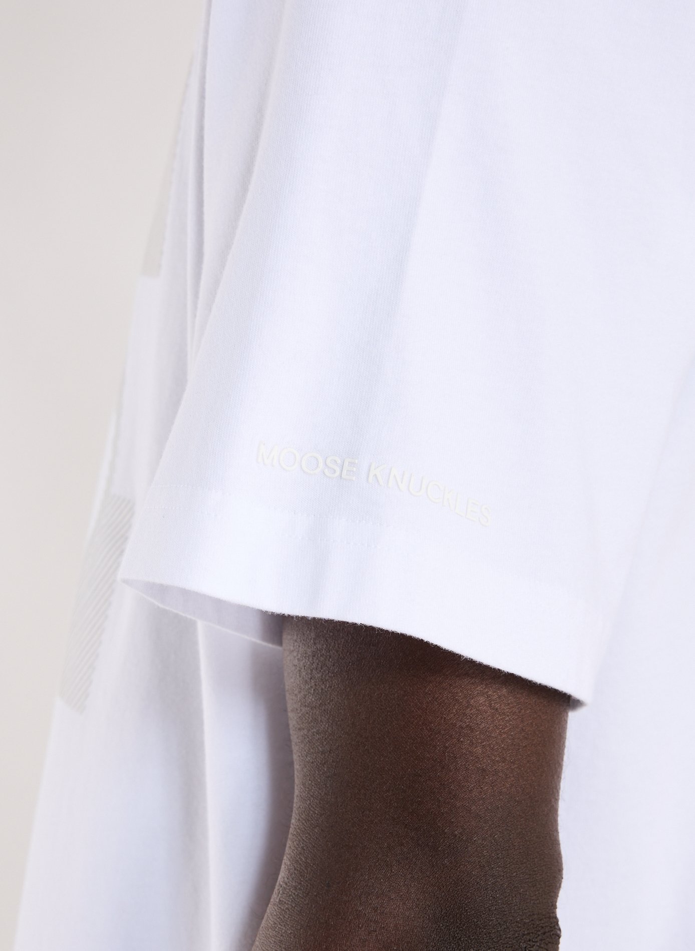 Cotton Logo T-shirt MOOSE KNUCKLES White