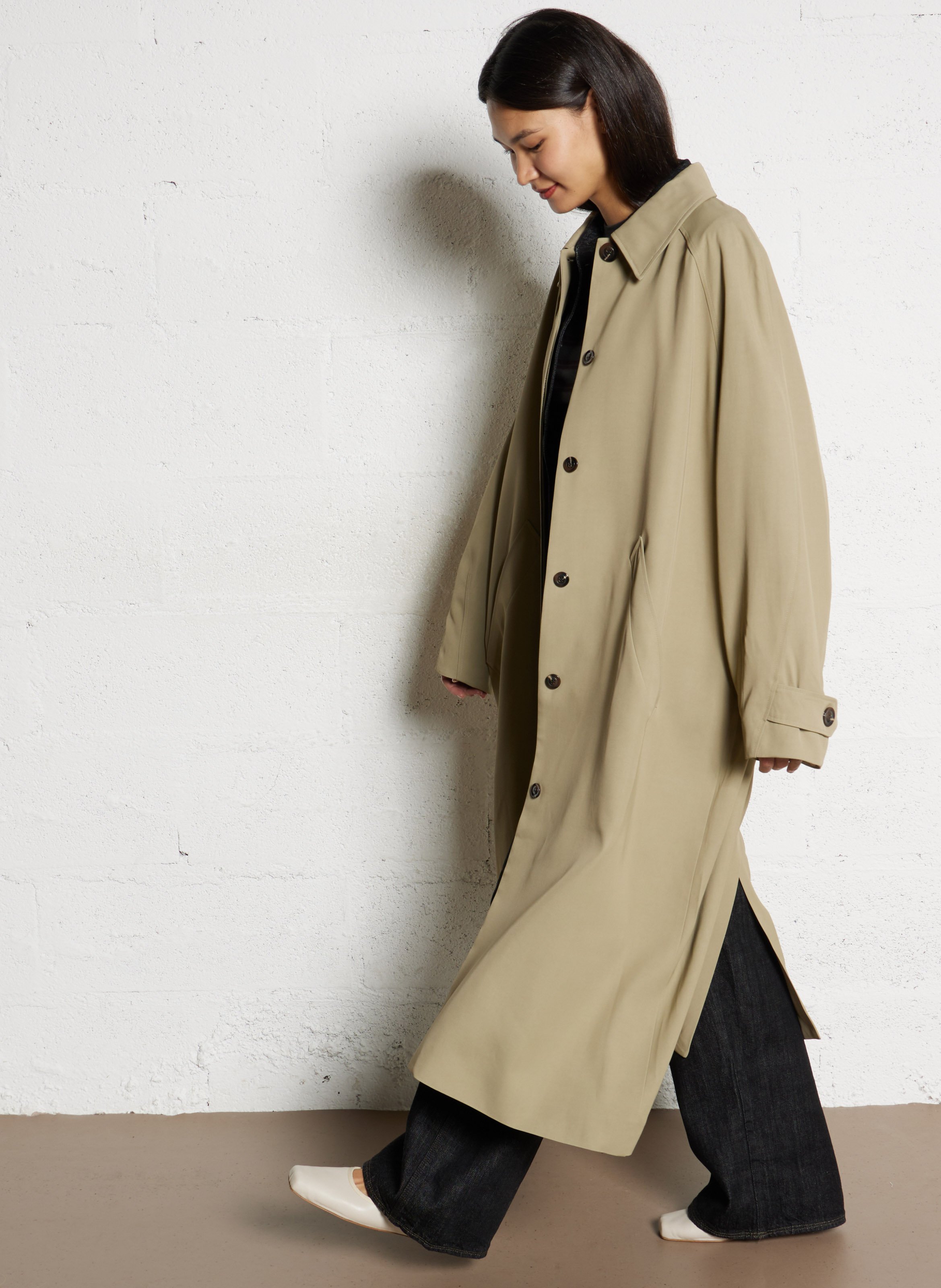 Trench long ample uni fritz SOEUR Vert