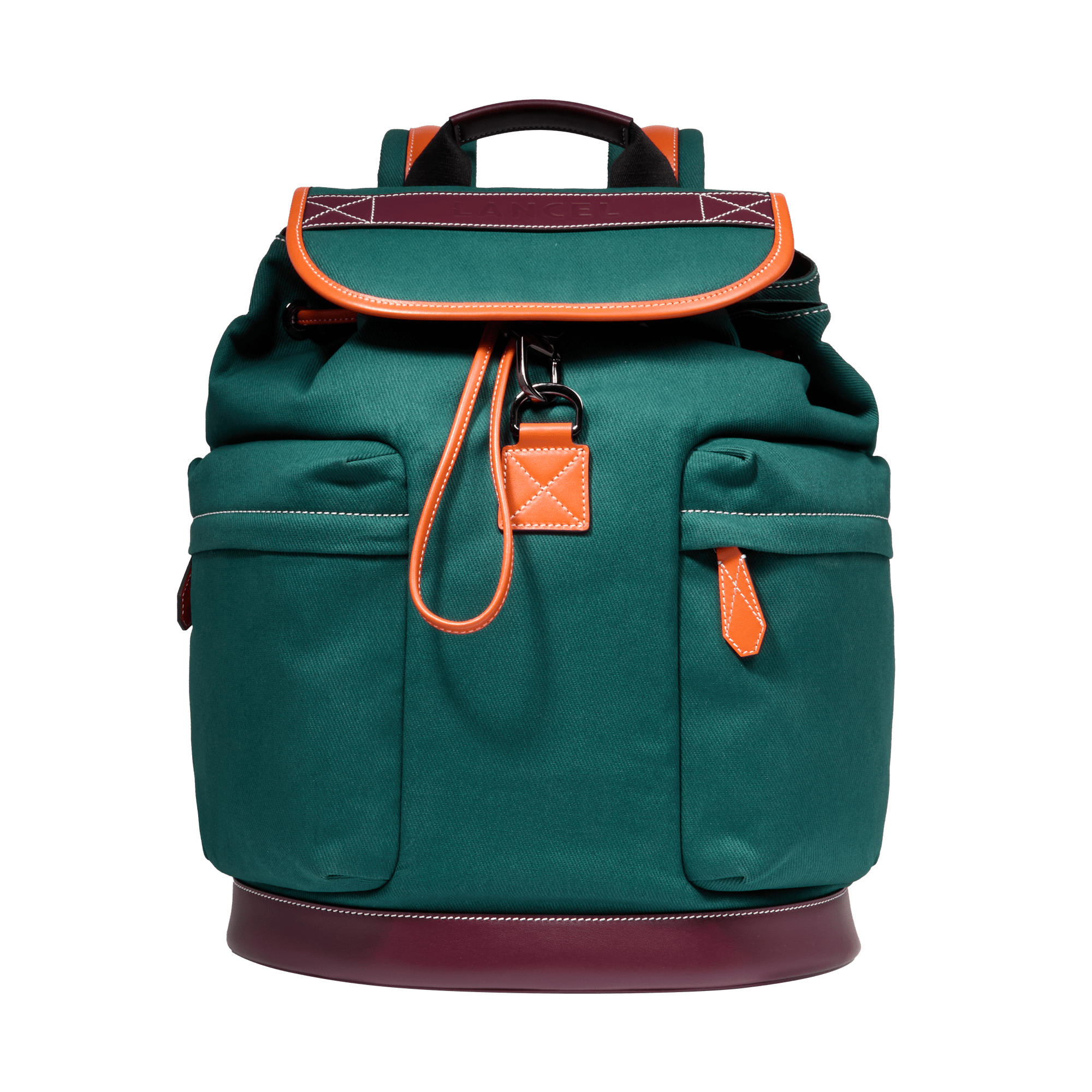 Sac à dos rabat escapade de lancel en cuir LANCEL Vert