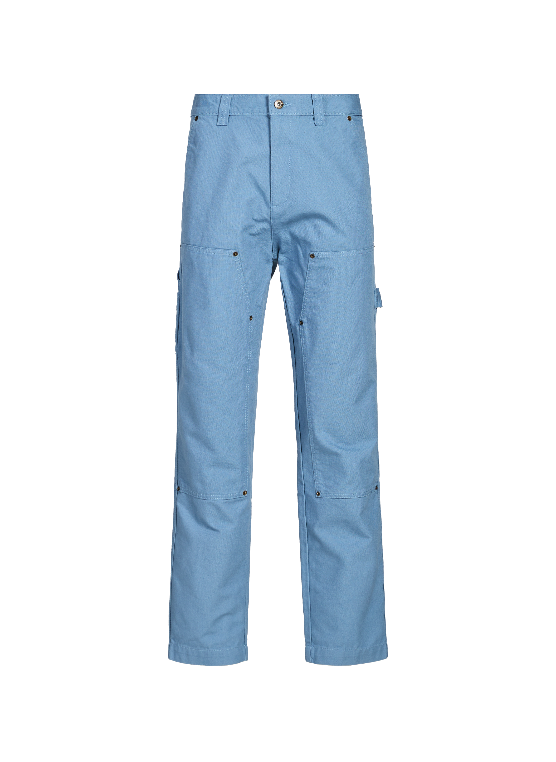 HUGO BLUE Pantalon Tapered en toile de coton Bleu