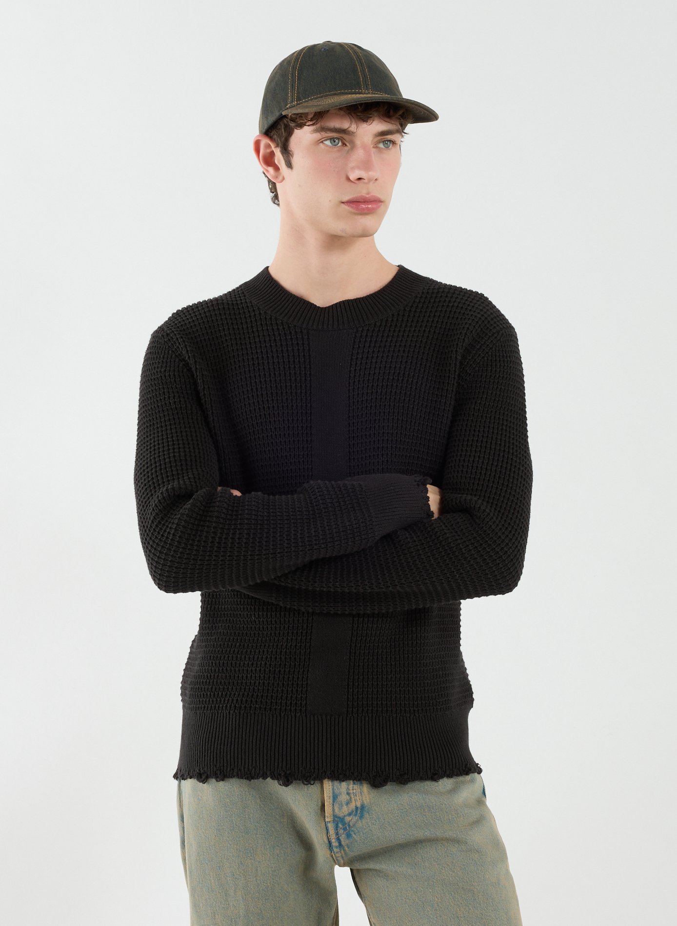 Pull Rune en coton WON HUNDRED Noir