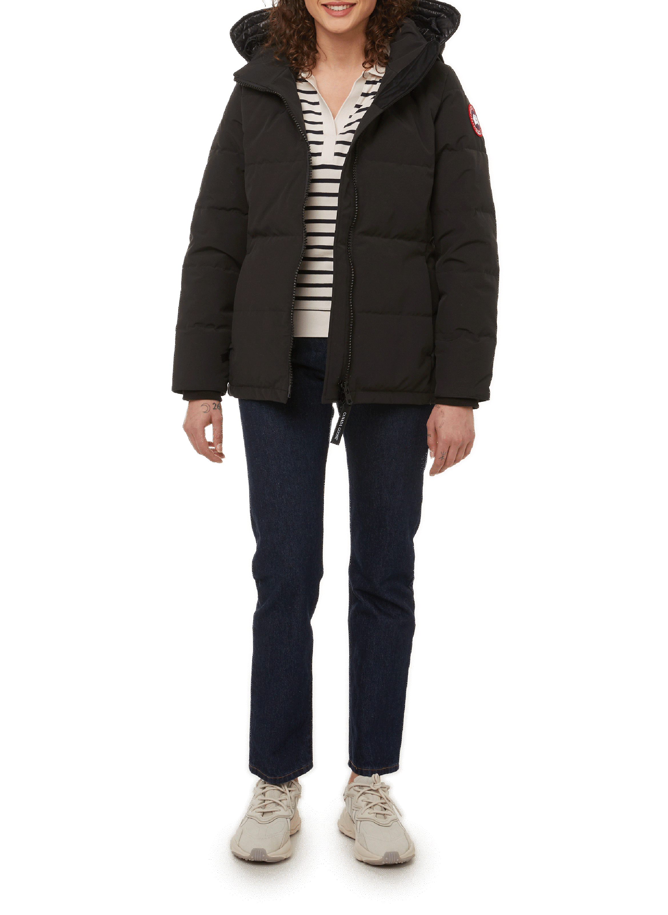 Parka Chelsea en coton CANADA GOOSE Noir