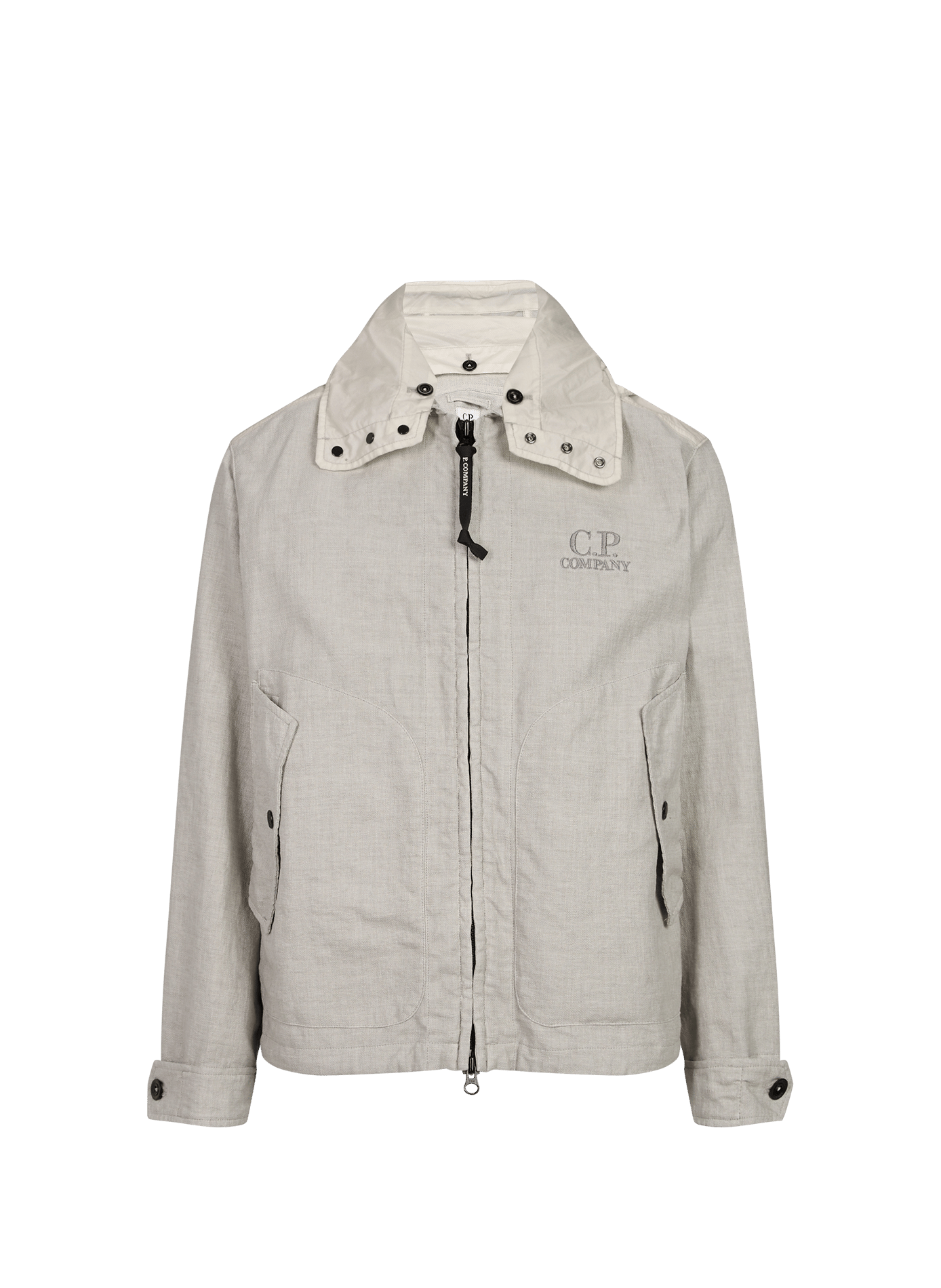 Zip-up jacket with removable hood CP COMPANY Grey