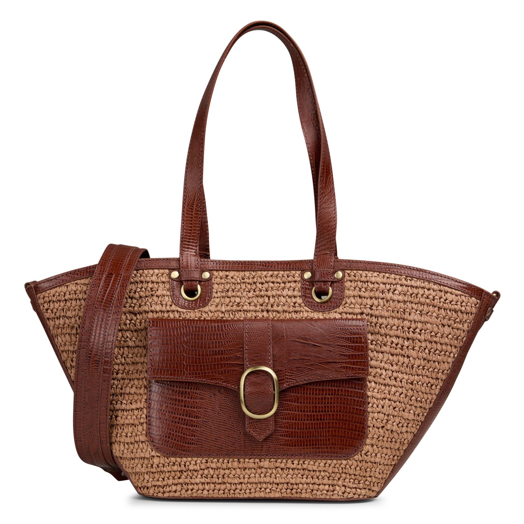 Sac cabas en raphia max MAISON 123 Marron
