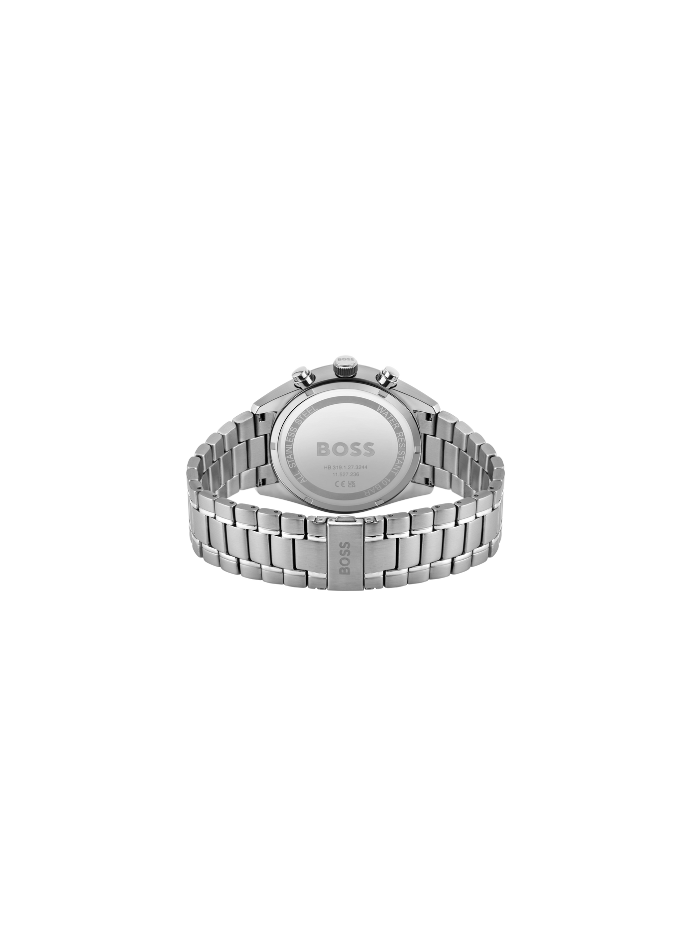 Montre quartz Champion en acier inoxydable BOSS MONTRES Bleu