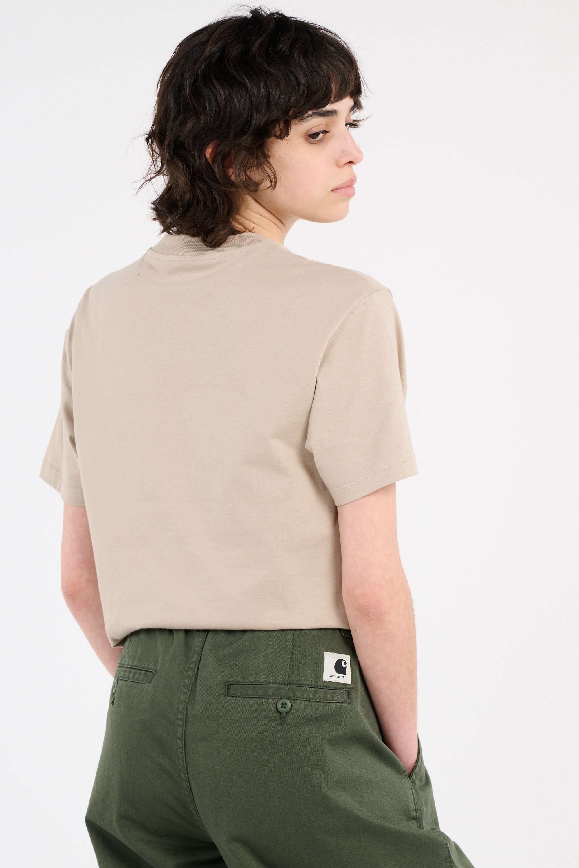 T-shirt w' s/s pocket t-shirt CARHARTT WIP Beige