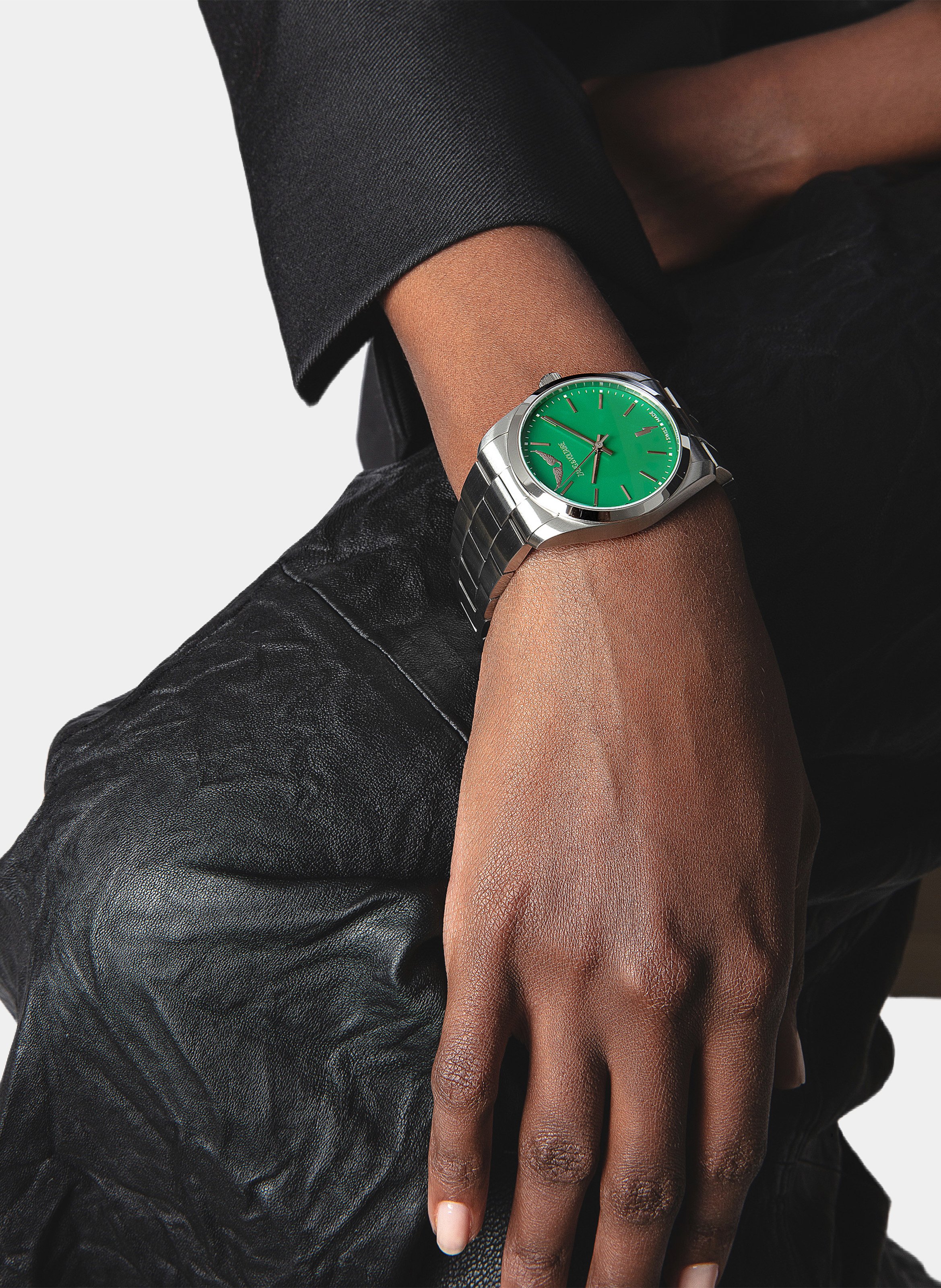 Montre en acier time2love ZADIG&VOLTAIRE Vert
