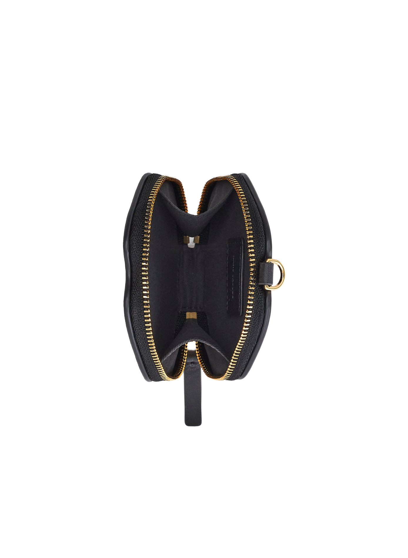 The Marc Lips Pouch leather bag charm MARC JACOBS Black