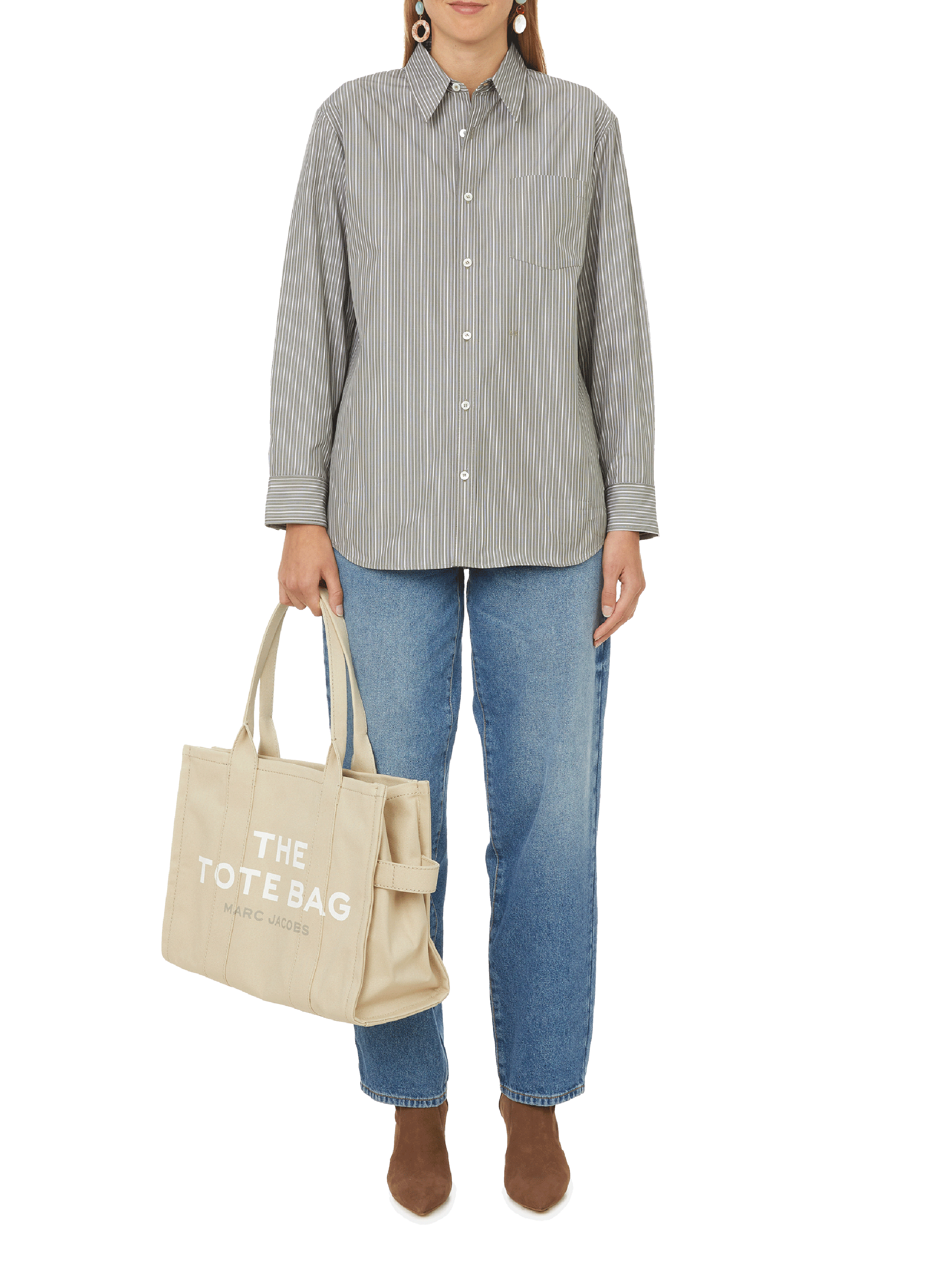 Canvas tote bag MARC JACOBS Beige