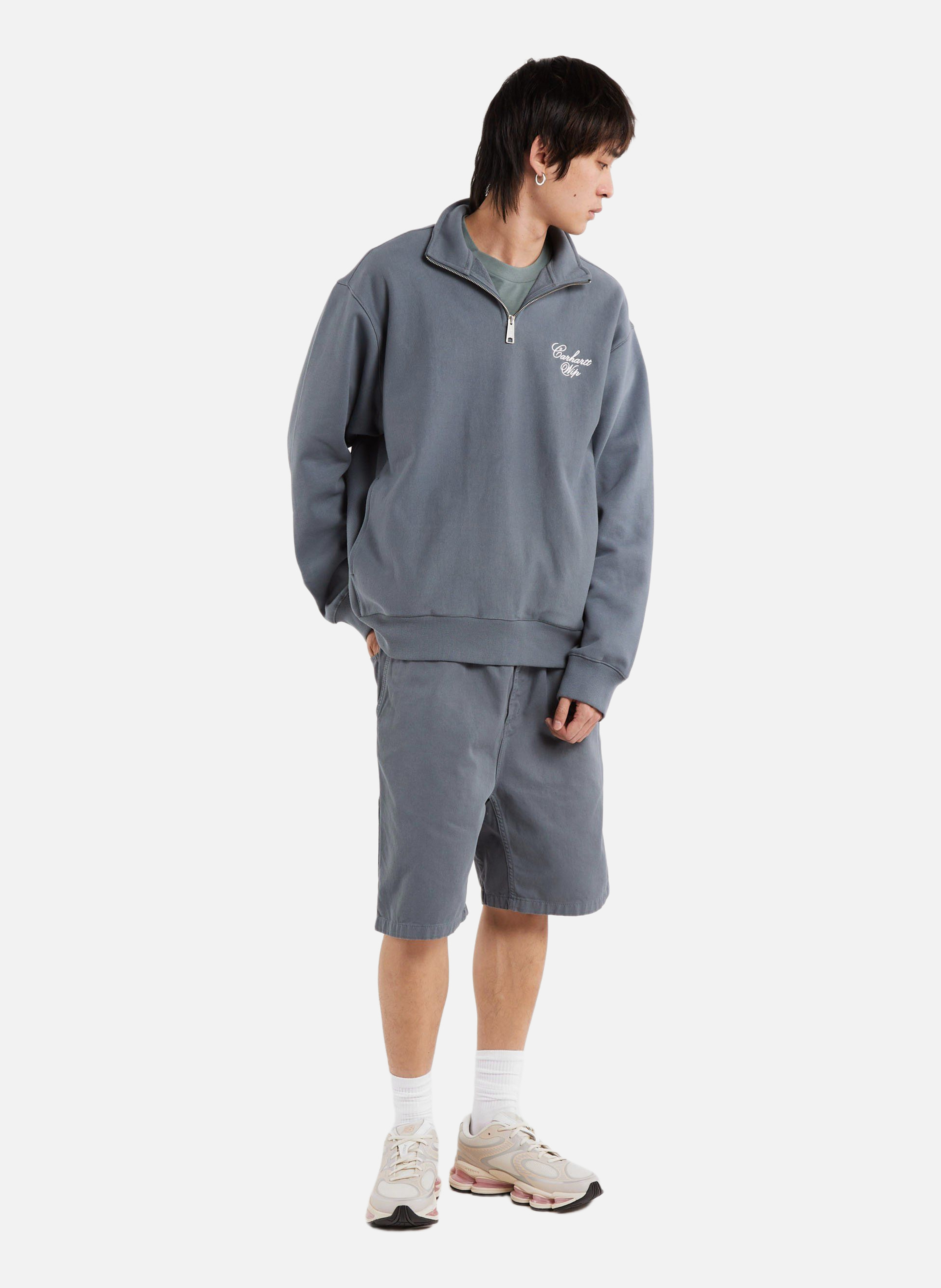 Sweat zippé longhand half zip sweat CARHARTT WIP Bleu