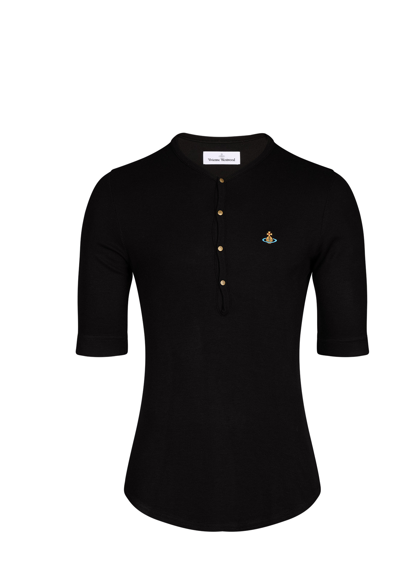 Polo avec broderie logo VIVIENNE WESTWOOD Noir