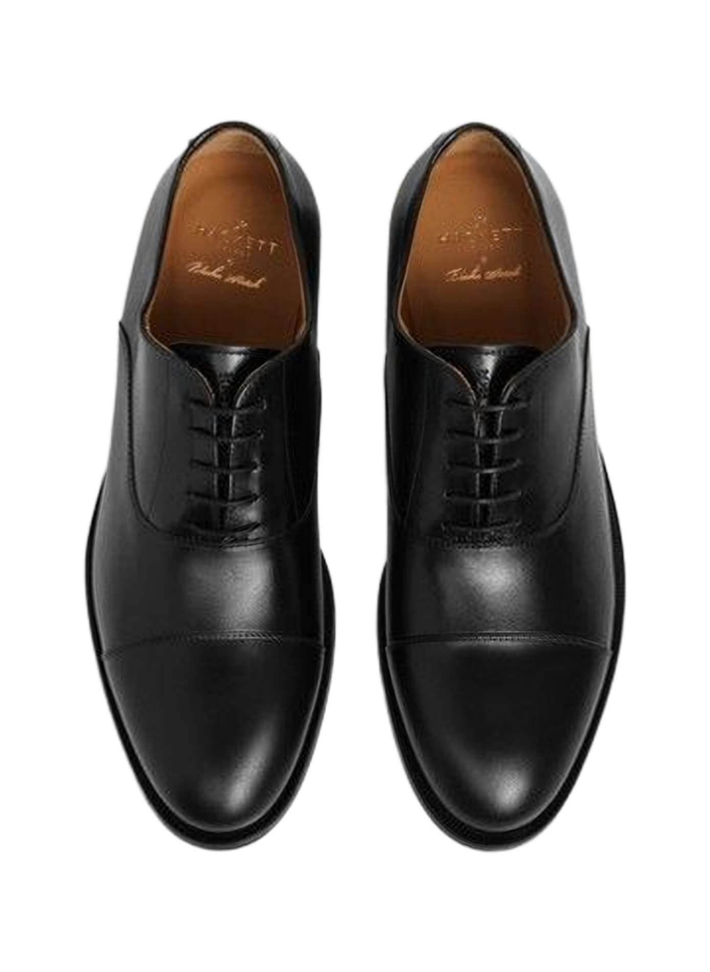Oxford lace-up Derby shoes in leather HACKETT Black