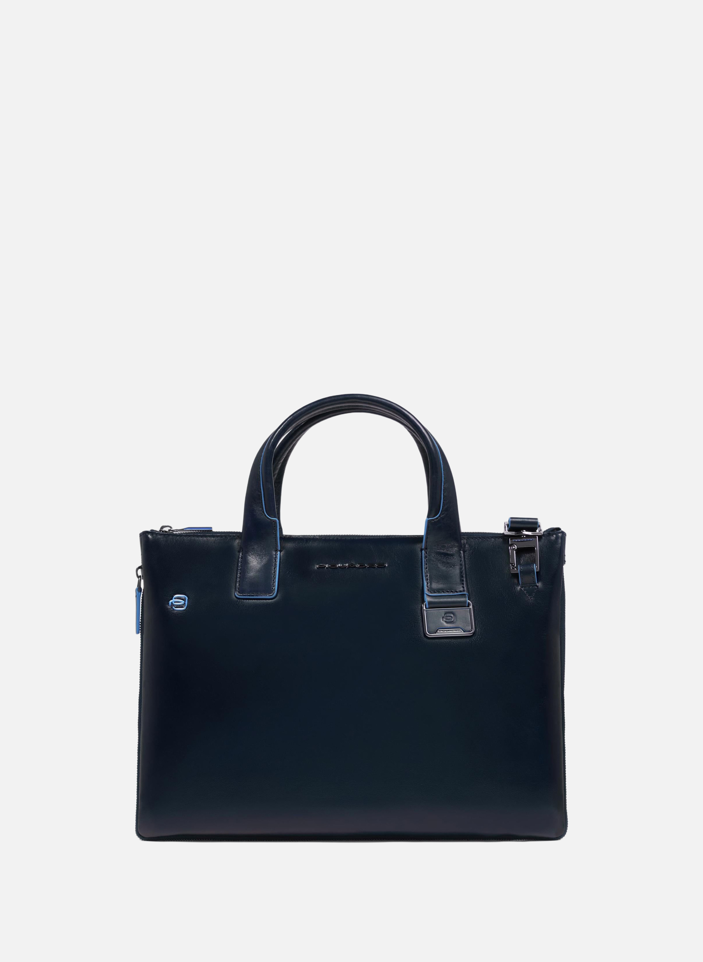 Sac à ordinateur mince 14" personnalisable PIQUADRO Bleu