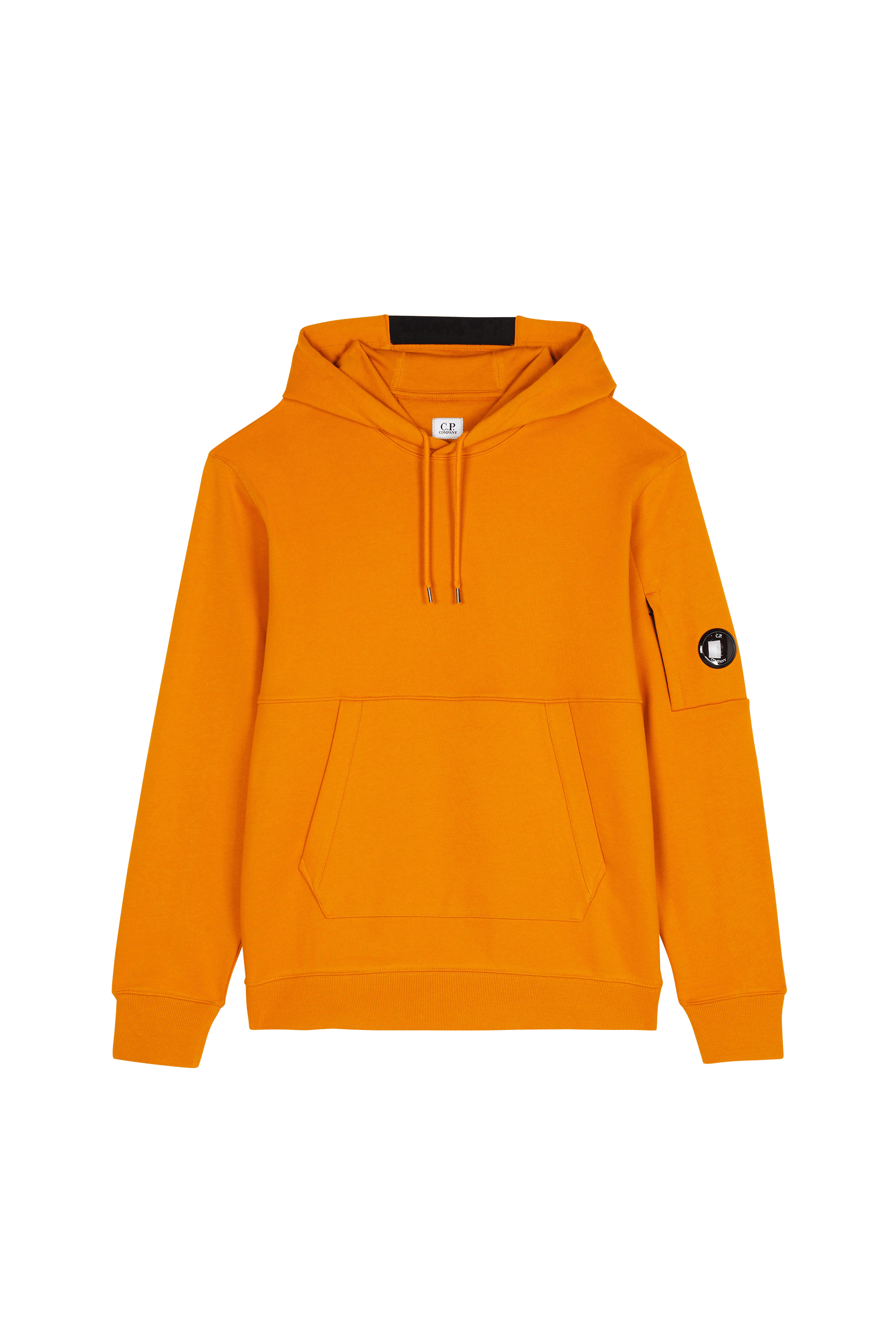 Hoodie diagonal raised fleece hooded lens sweatshirt CP COMPANY Orange