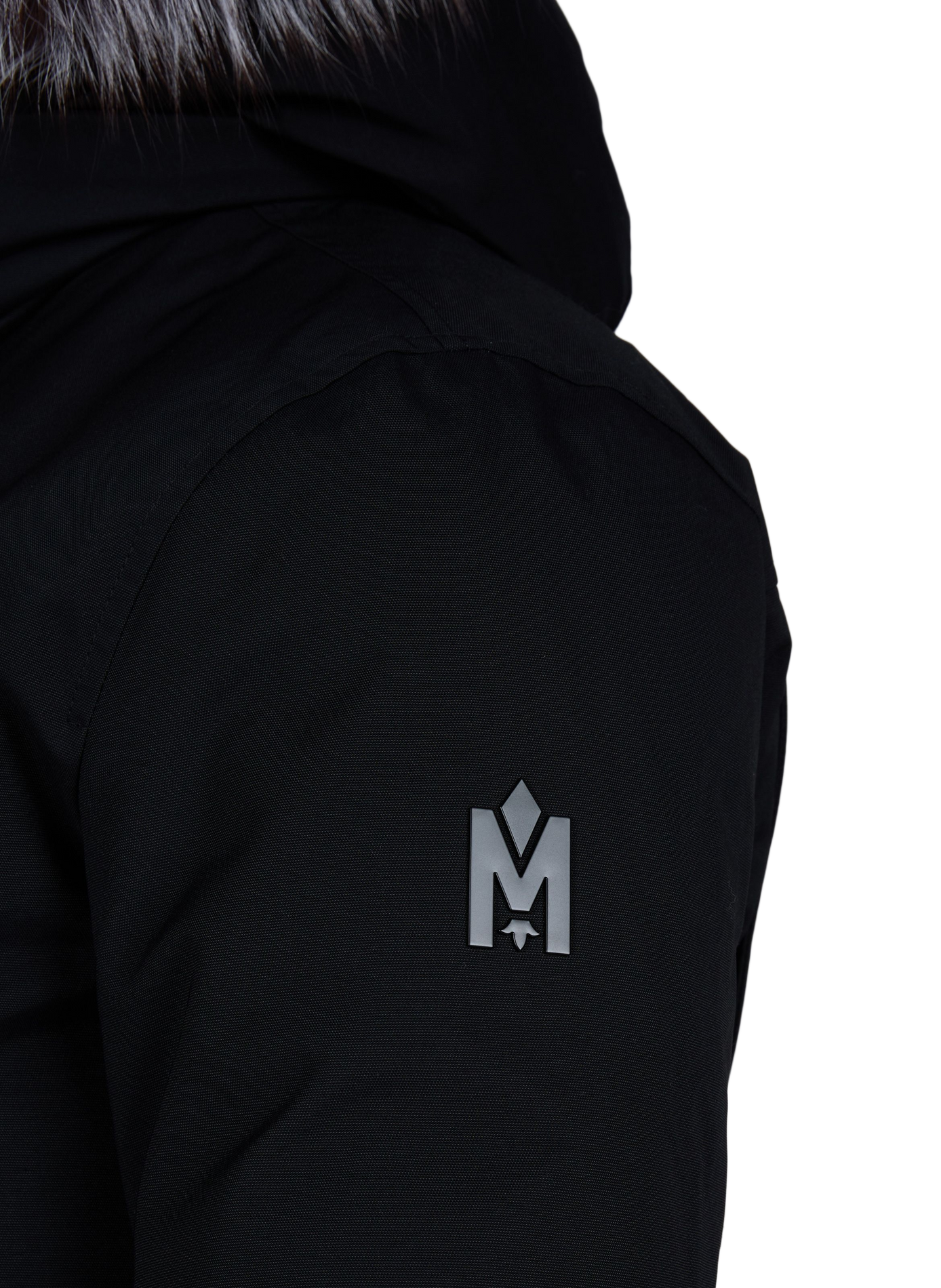 Dixon-XZ Jacke mit weitem Schnitt und hohem Kragen MACKAGE Schwarz