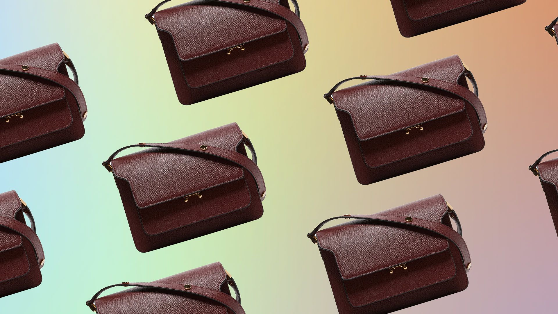 Marni Saffiano Leather Nano Trunk Bag Marni