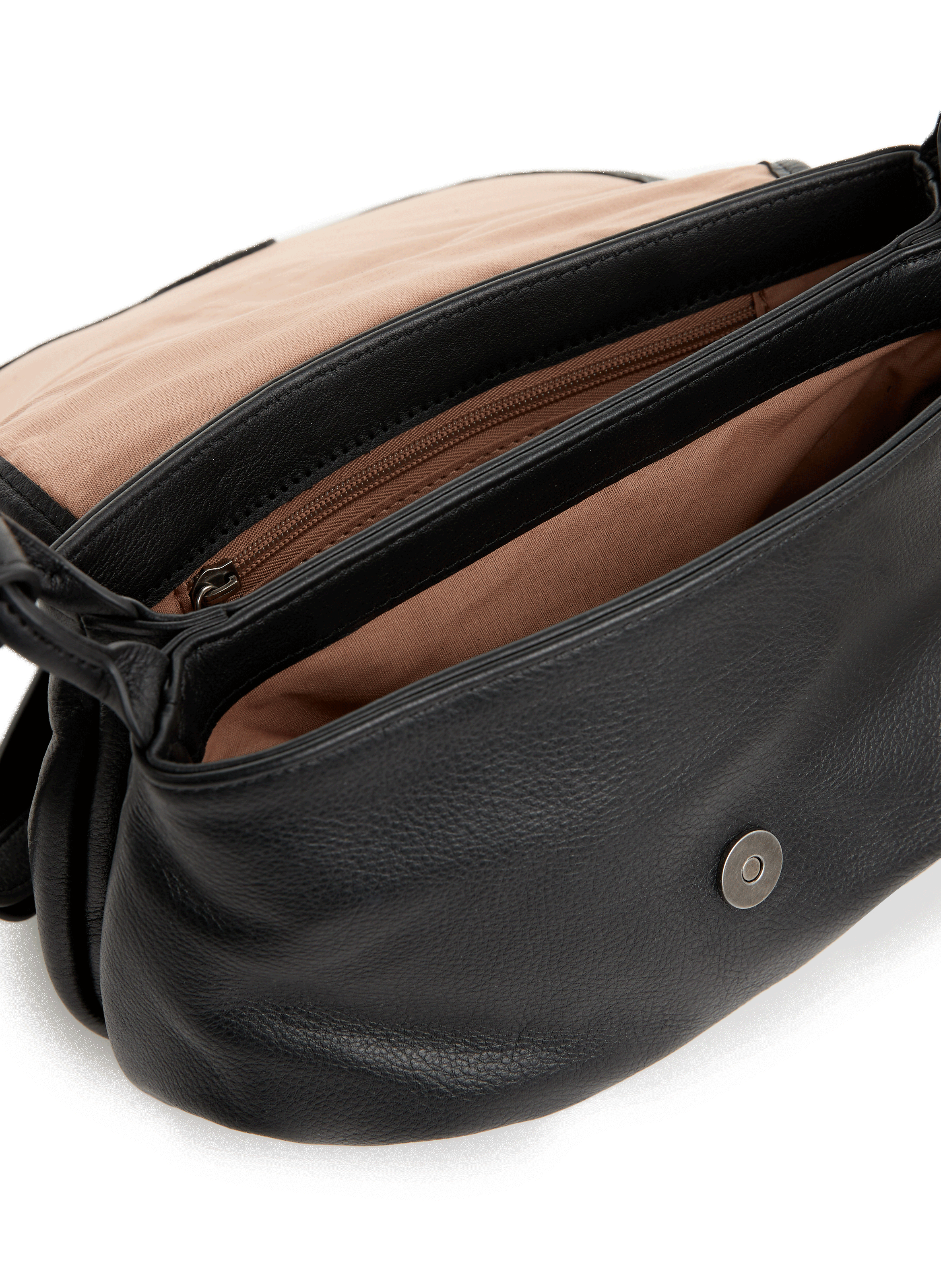 Sac à bandoulière Jen en cuir NAT &amp; NIN Noir