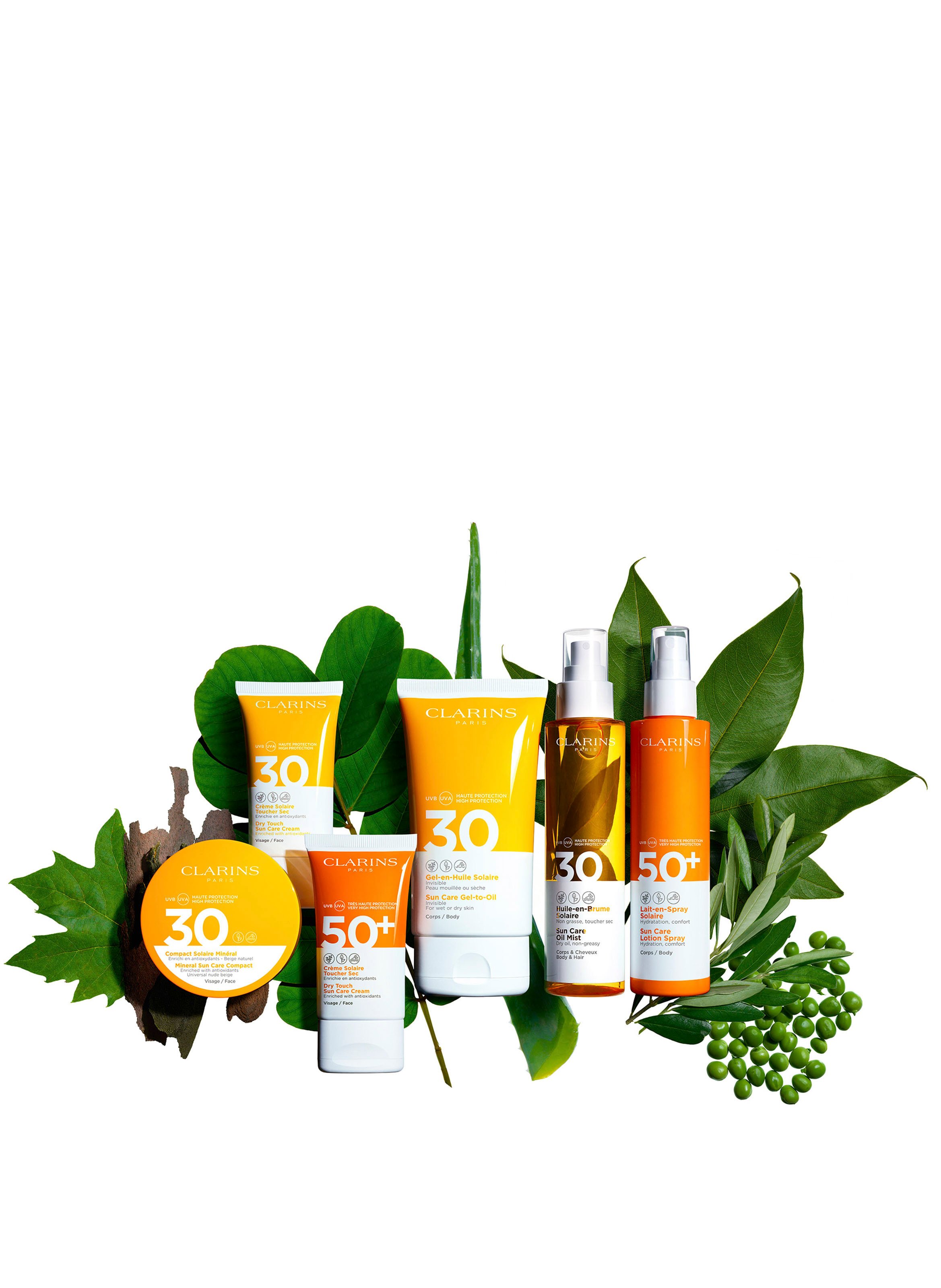 Crème Solaire sec visage UVA/UVB 30 CLARINS No color