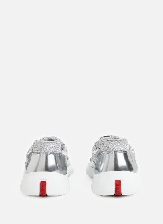 Leather Metal Sneakers Prada Men Printemps