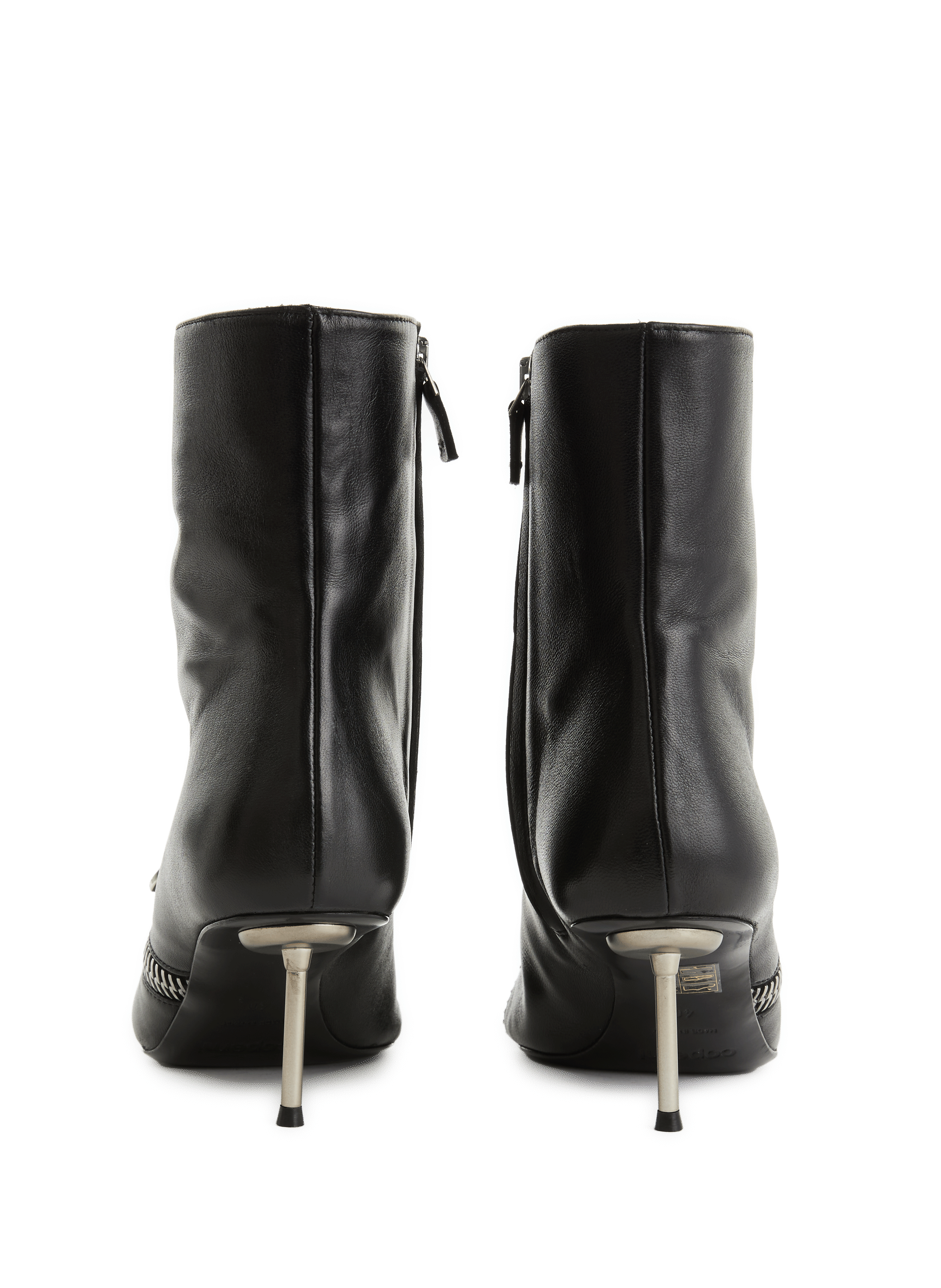 Bottines à talons avec zip COPERNI Noir