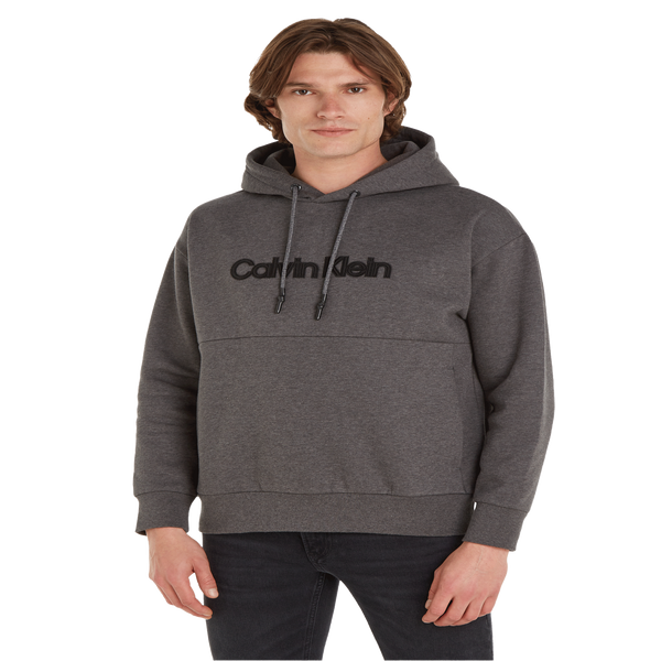 Calvin Klein Hoodie With Logo In Grey