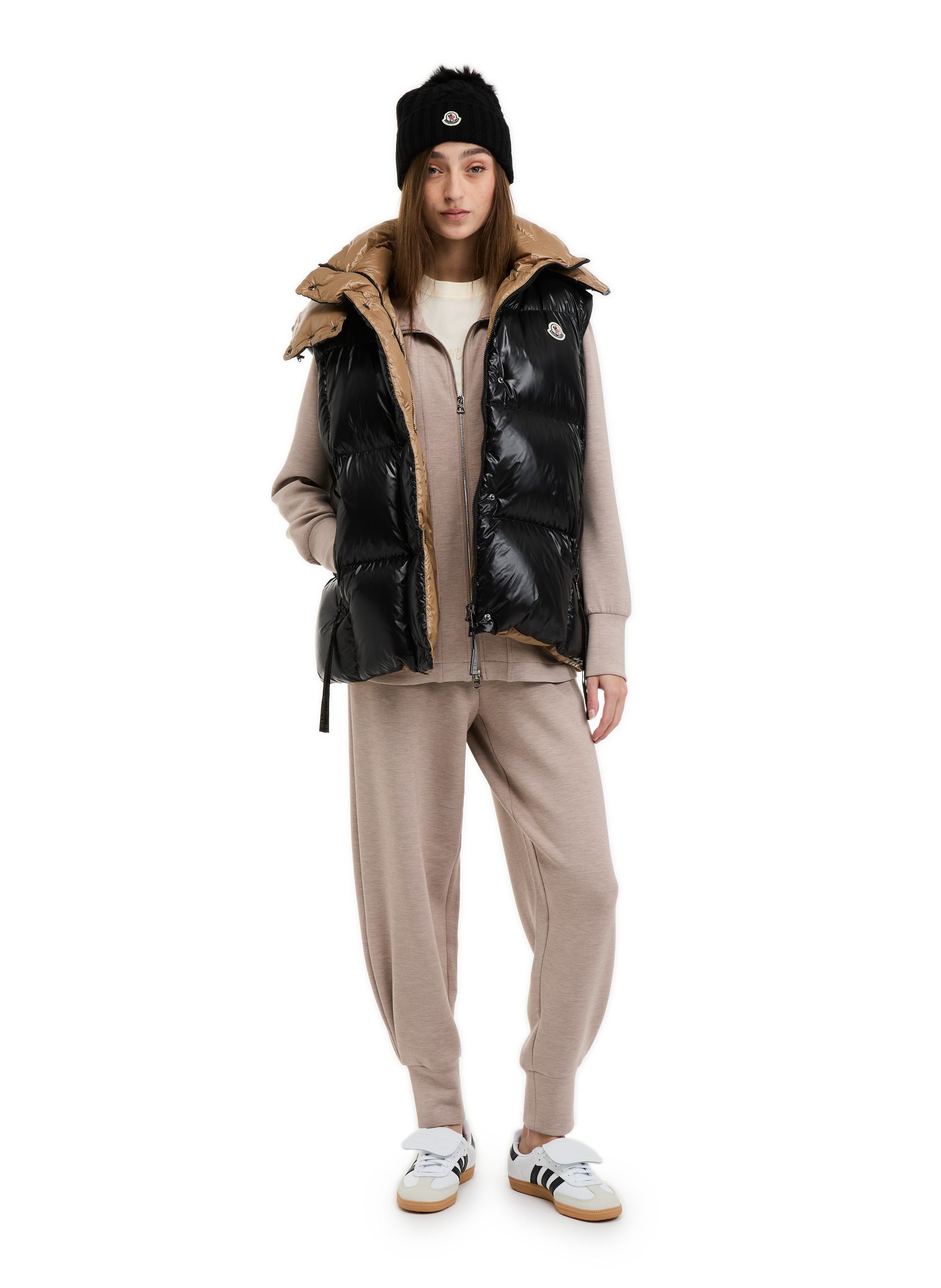 Down gilet MONCLER Black