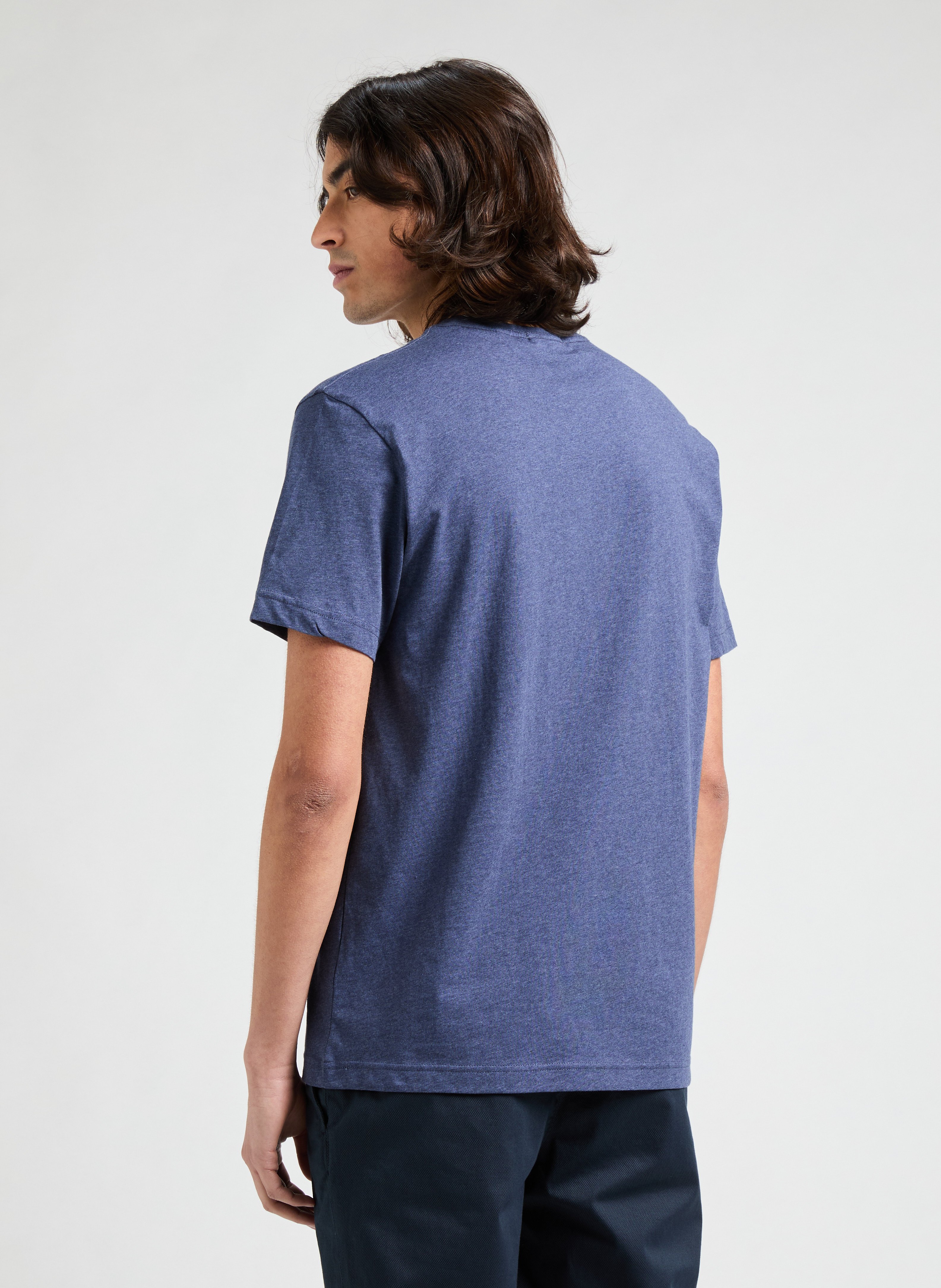 Plain Cotton T-shirt Blue
