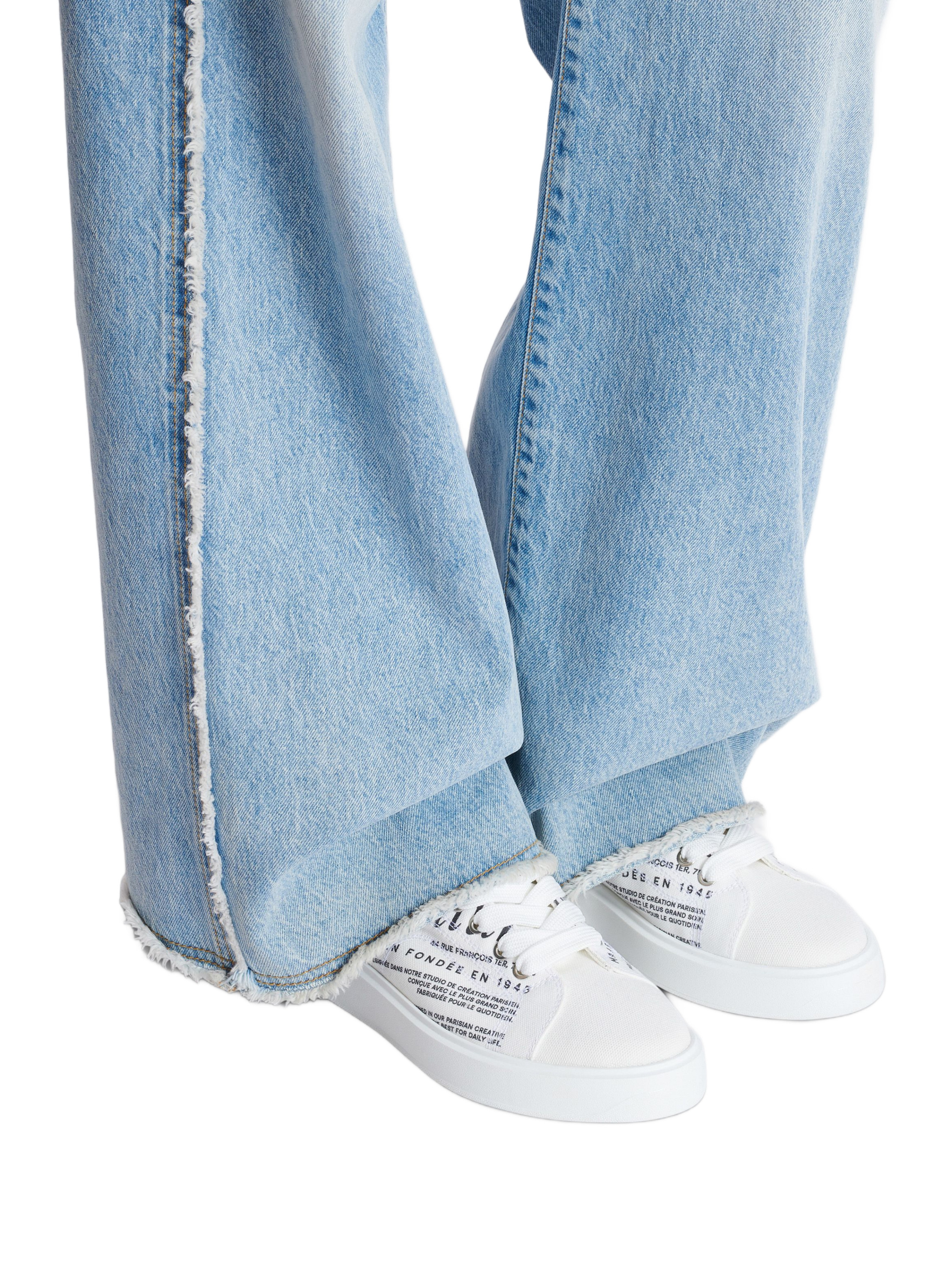 Baskets b-court high top imprimées balmain beauty BALMAIN Blanc