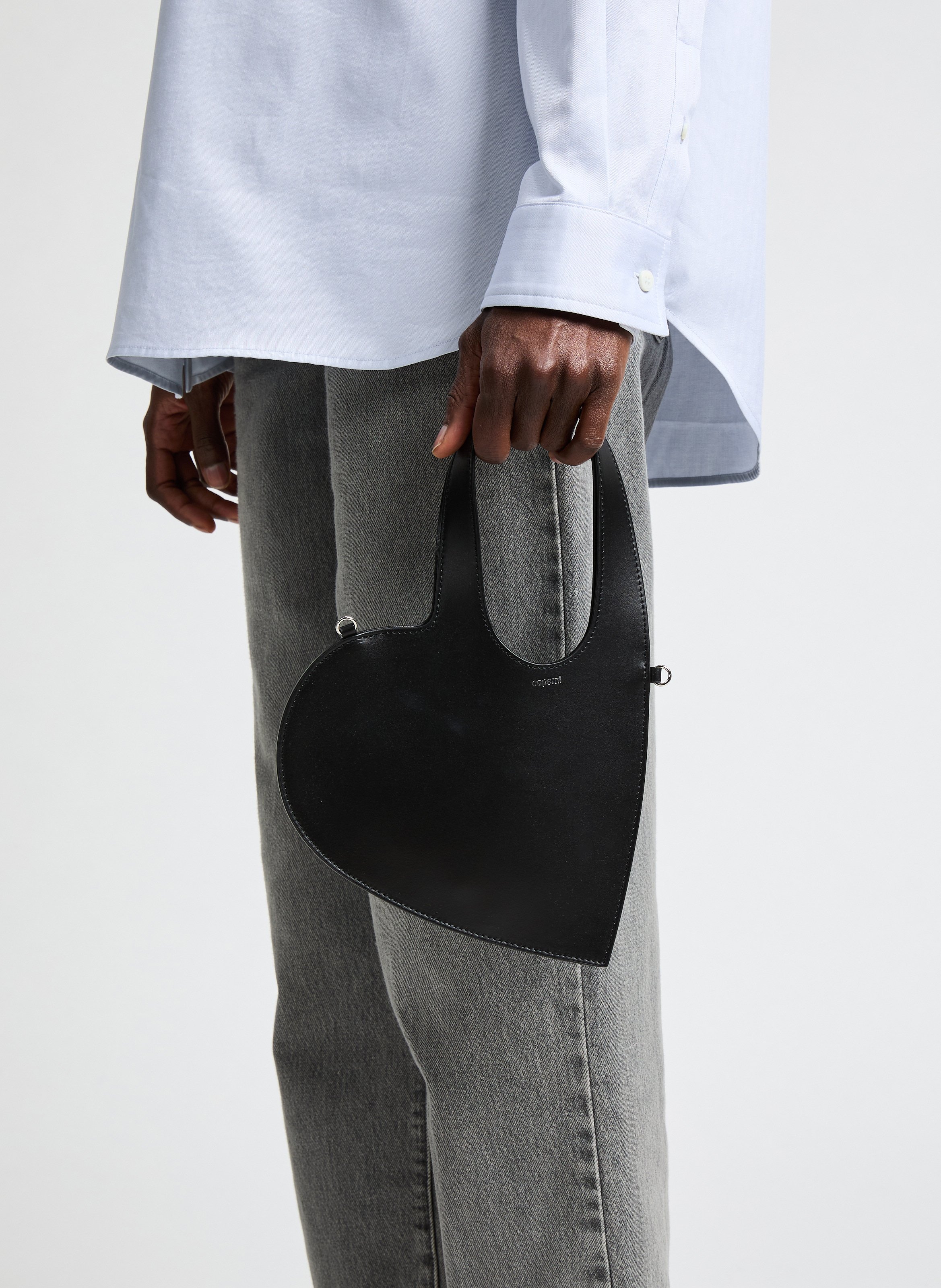 Sac Baby Heart en cuir  COPERNI Noir