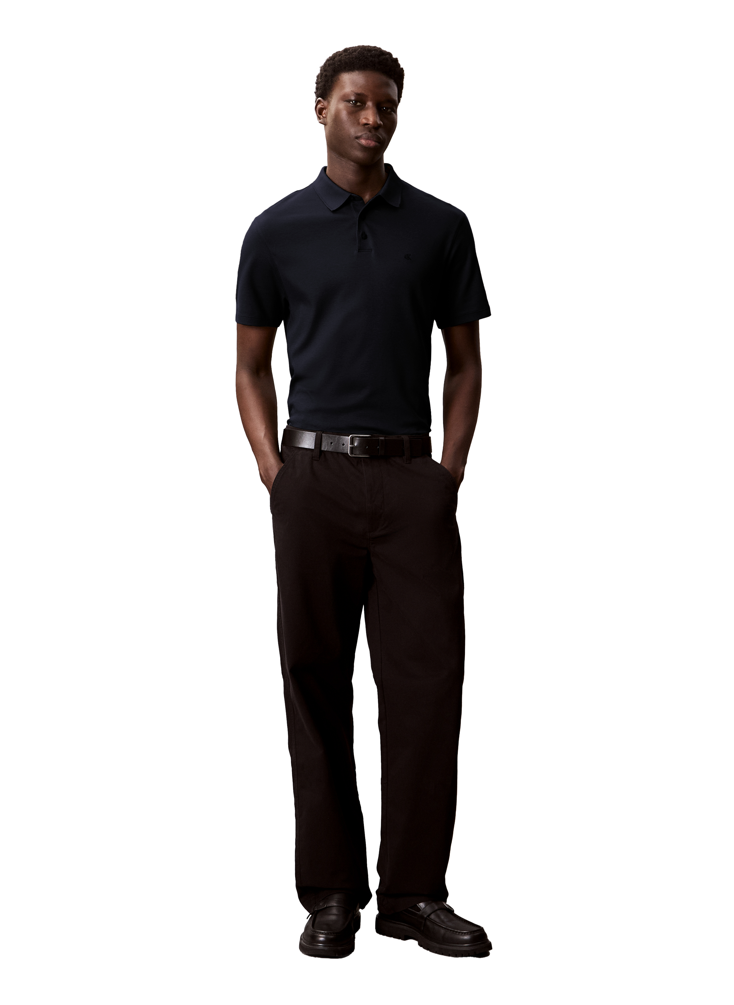 Polo en coton CALVIN KLEIN Bleu