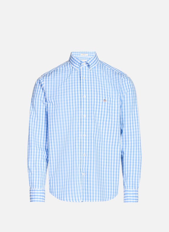 Check cotton Shirt Blue by GANT GANT Check cotton Shirt Blue