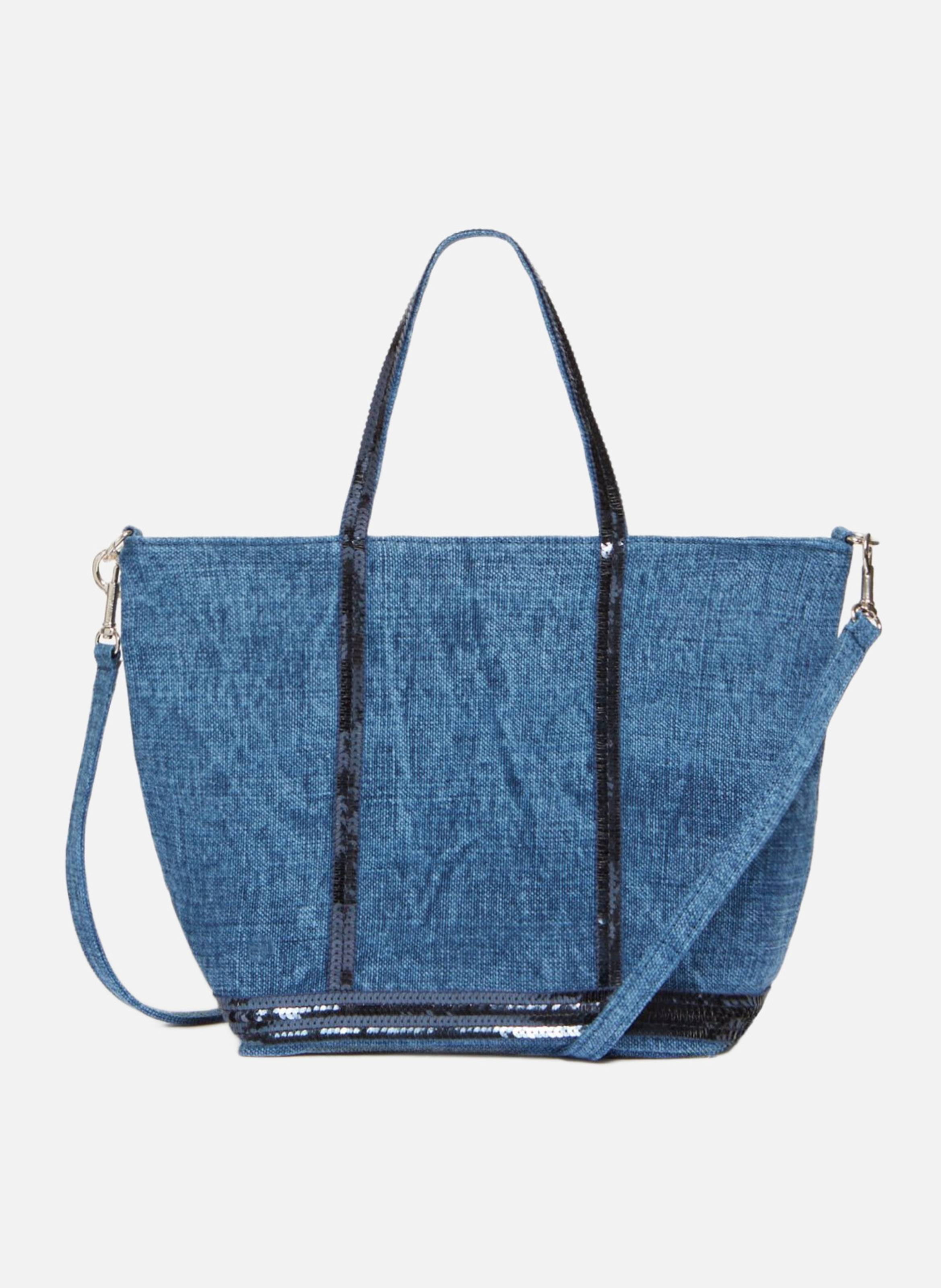 Cabas s en lin  Indigo