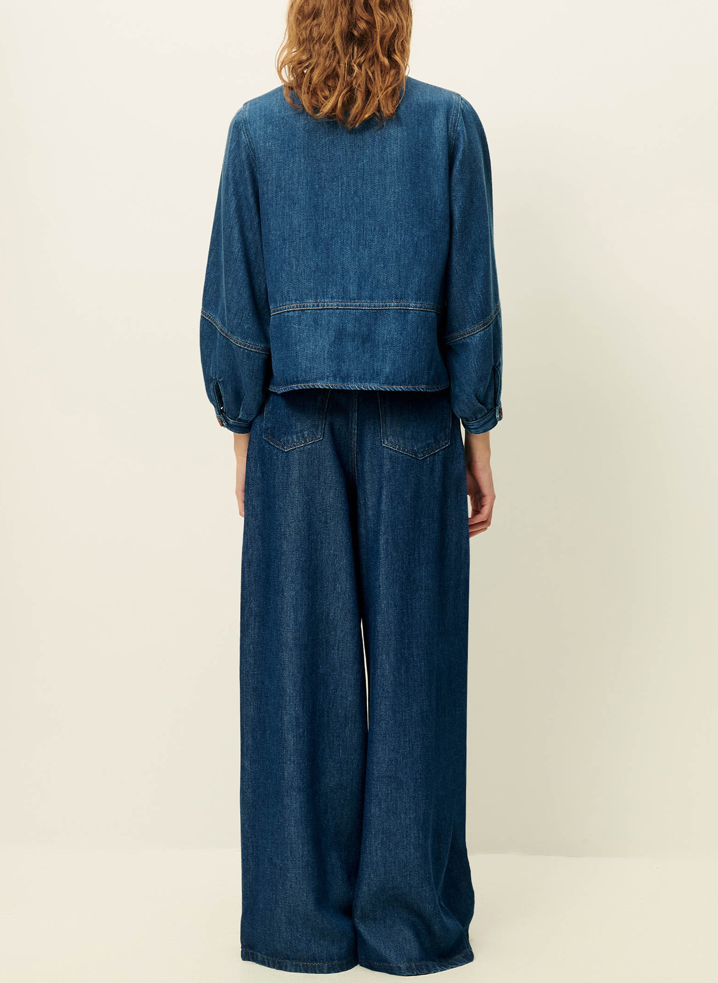 Veste col classique en jean leone SESSUN Bleu