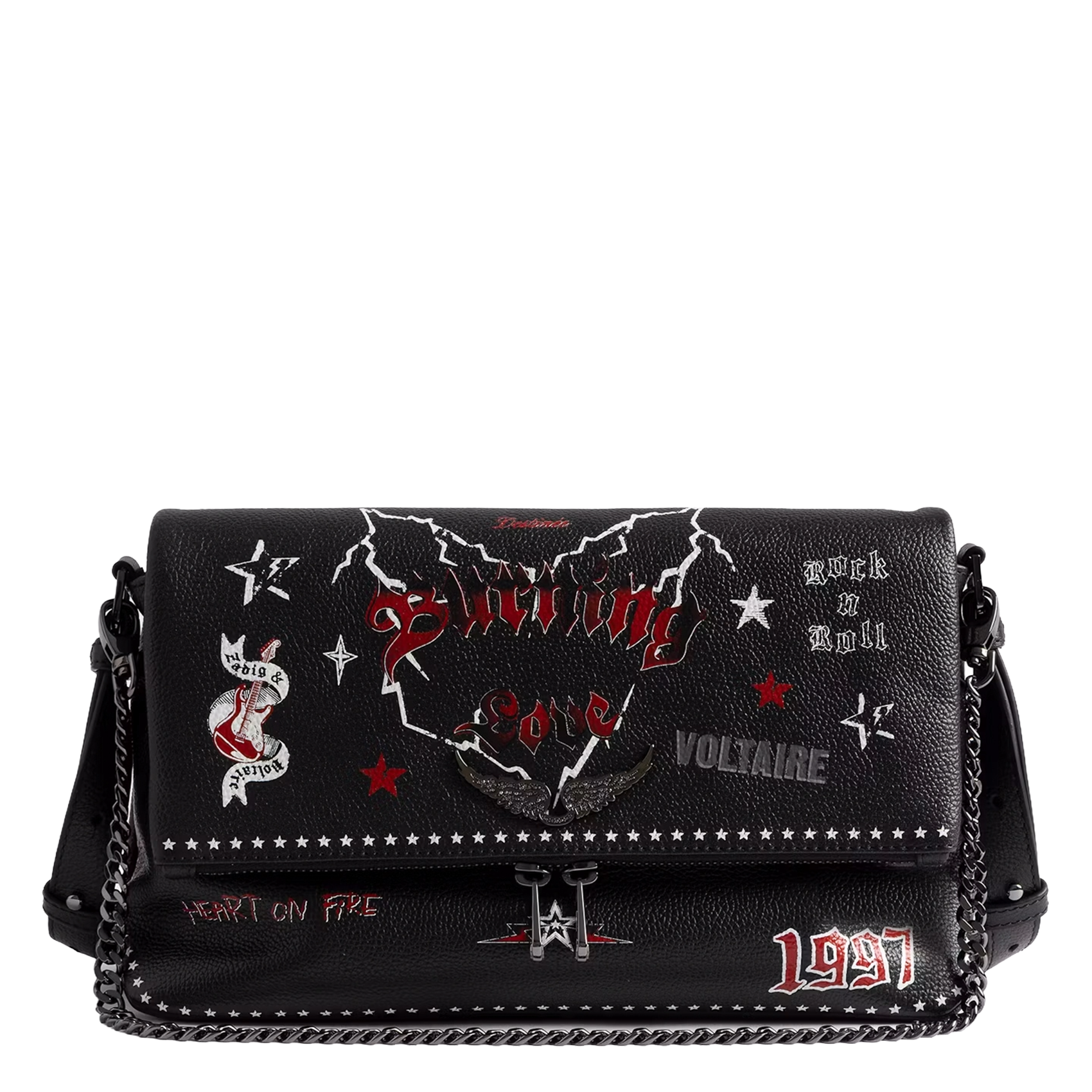 Sac à main en cuir rocky ii ZADIG&VOLTAIRE Noir