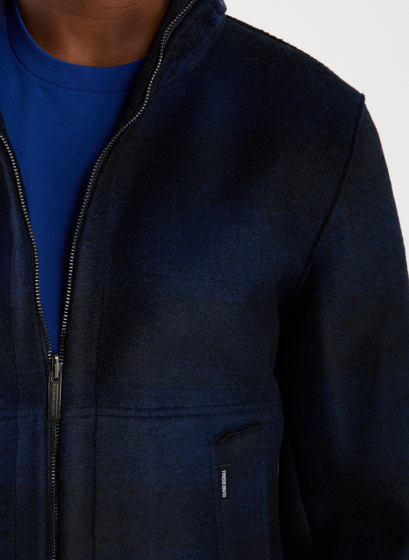 Blouson col montant Bleu