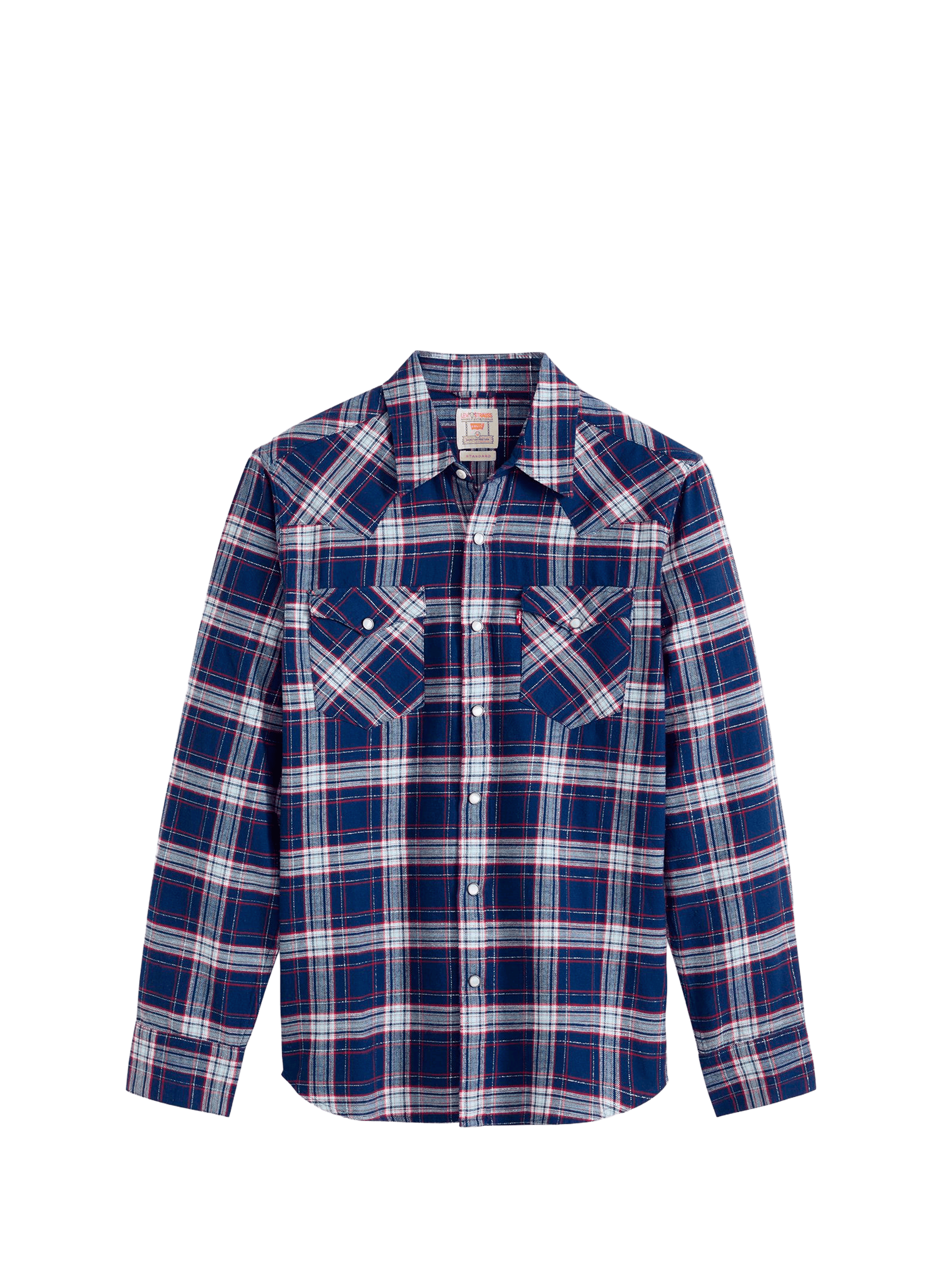 Cotton blend Check Shirt Blue
