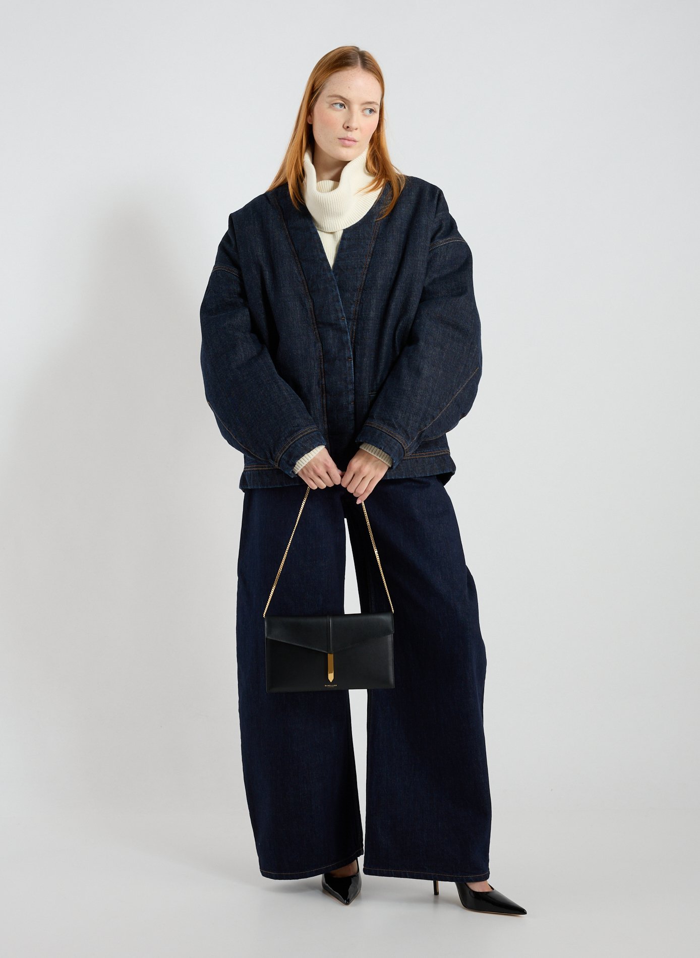 Cleo leather handbag DEMELLIER LONDON Black