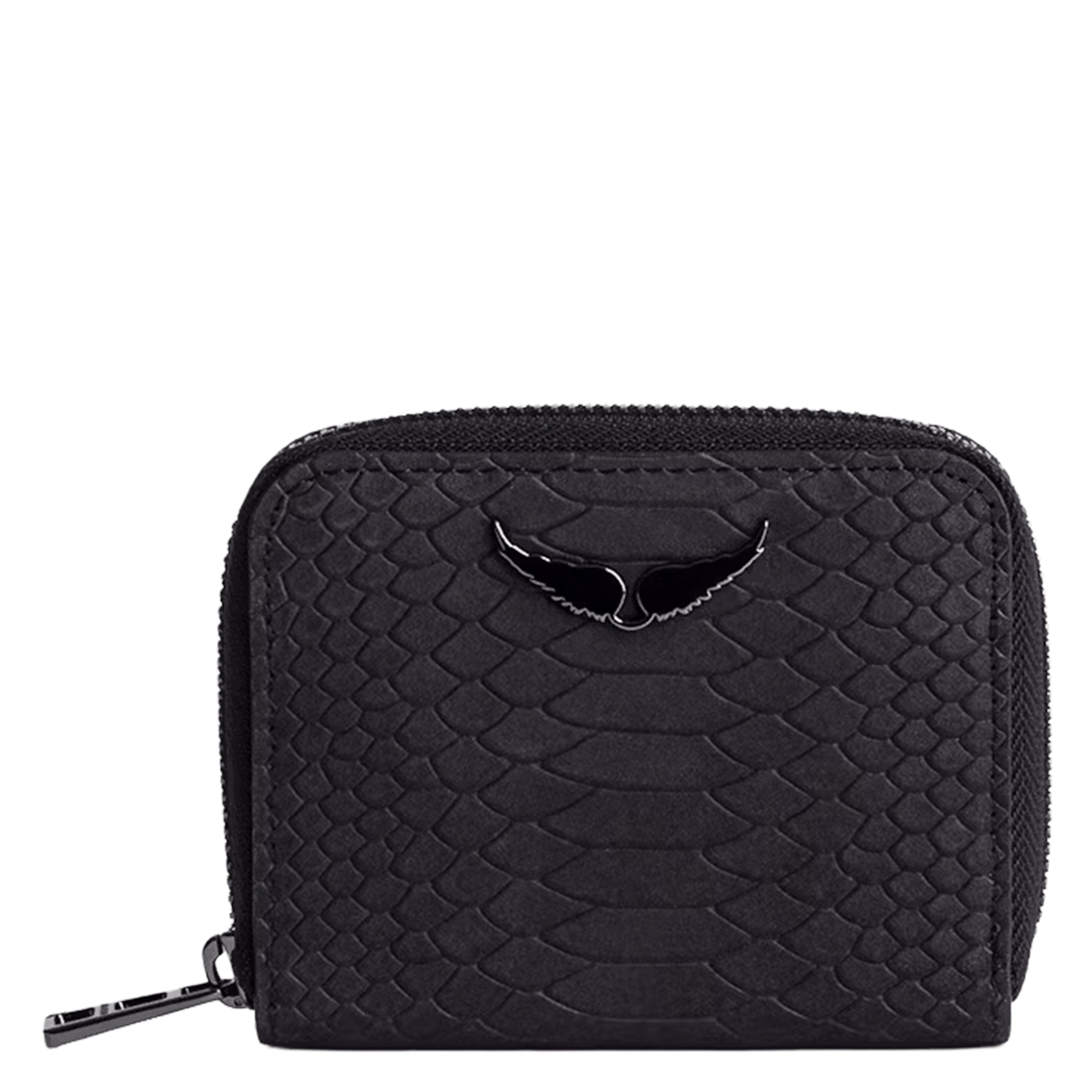 Porte-monnaie en cuir mini zv ZADIG&VOLTAIRE Noir