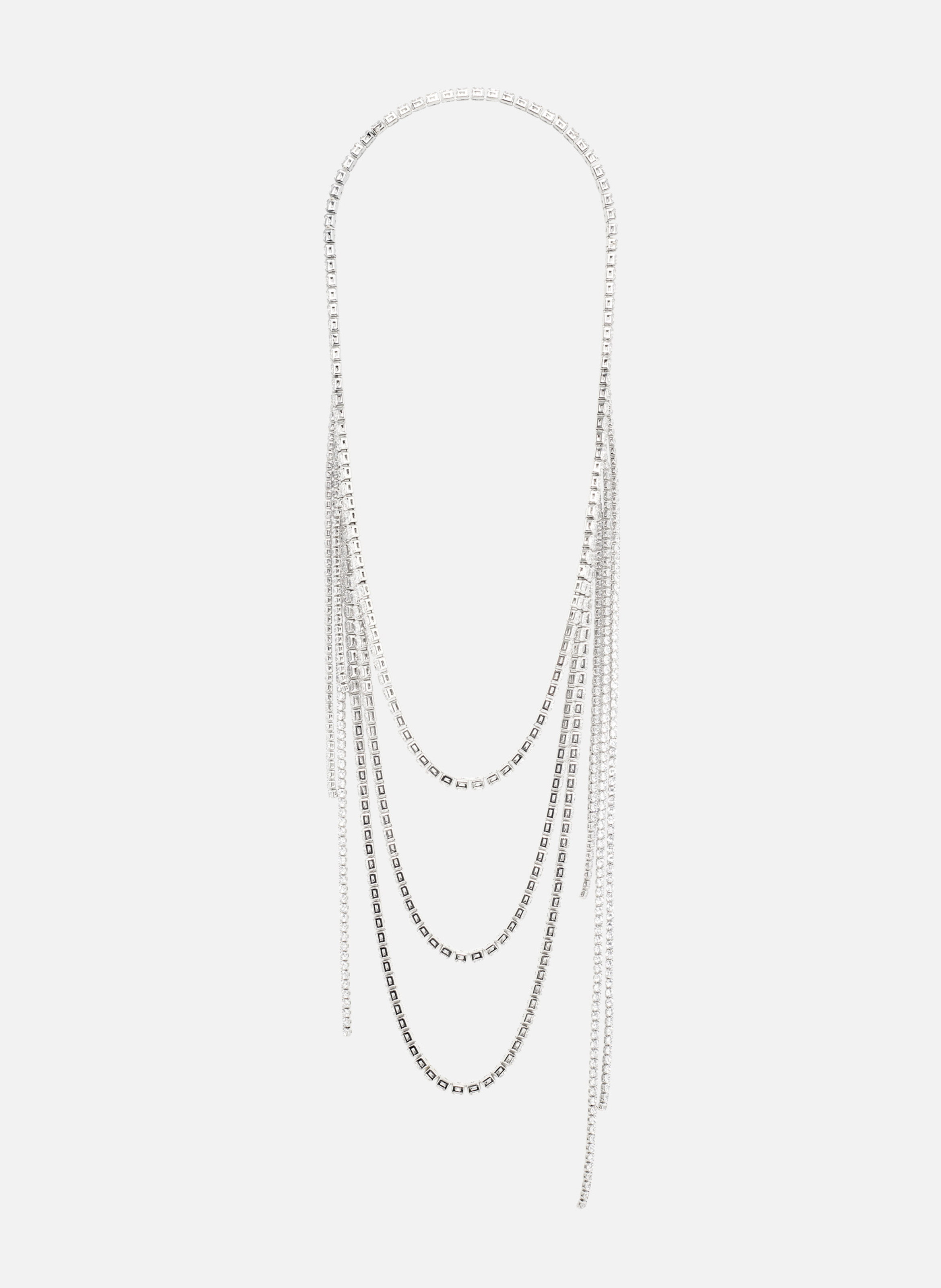 THE KOOPLES Collier à strass Argent