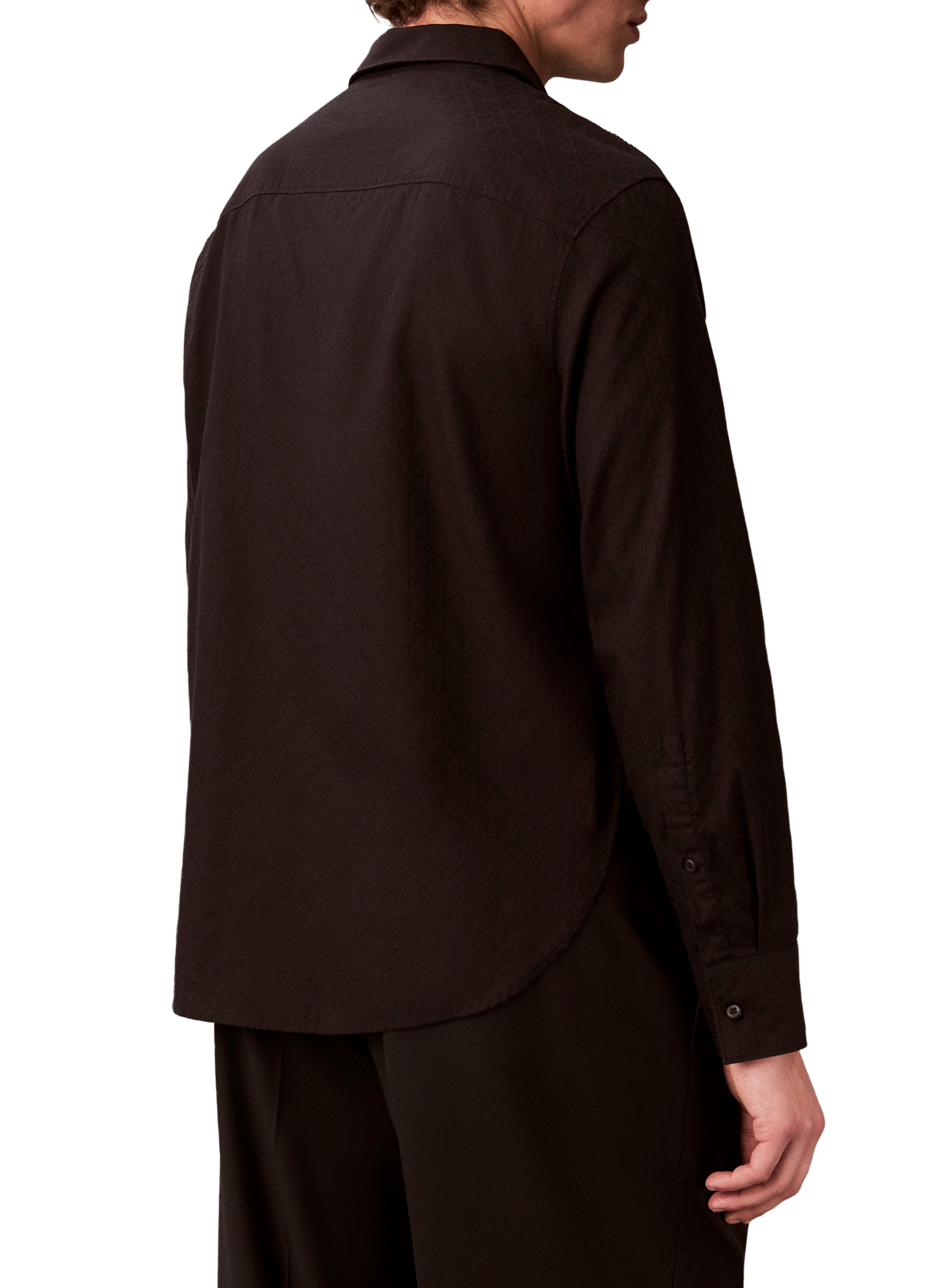 Straight cut cotton Shirt CALVIN KLEIN Black