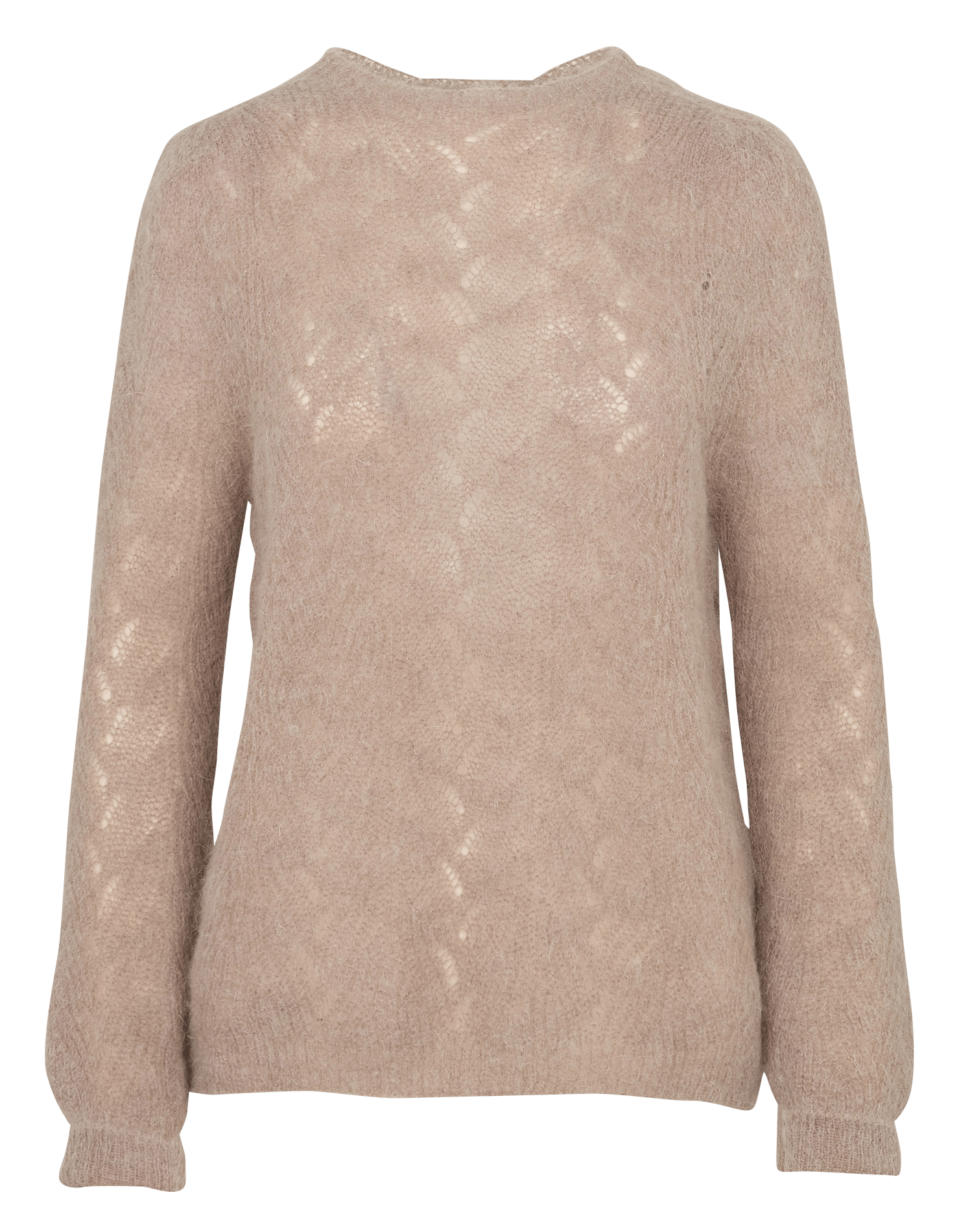 Pull droit en mohair mélangé IKKS Beige